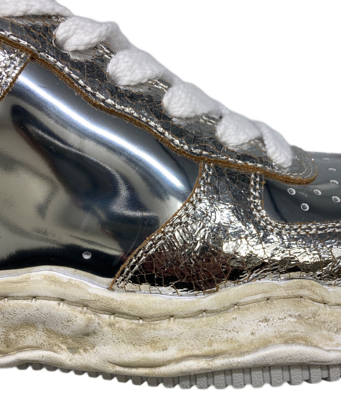 [Pre-owned] MIHARA YASUHIRO WAYNE OG Sole Cracking Leather Low-top Sneaker A12FW715