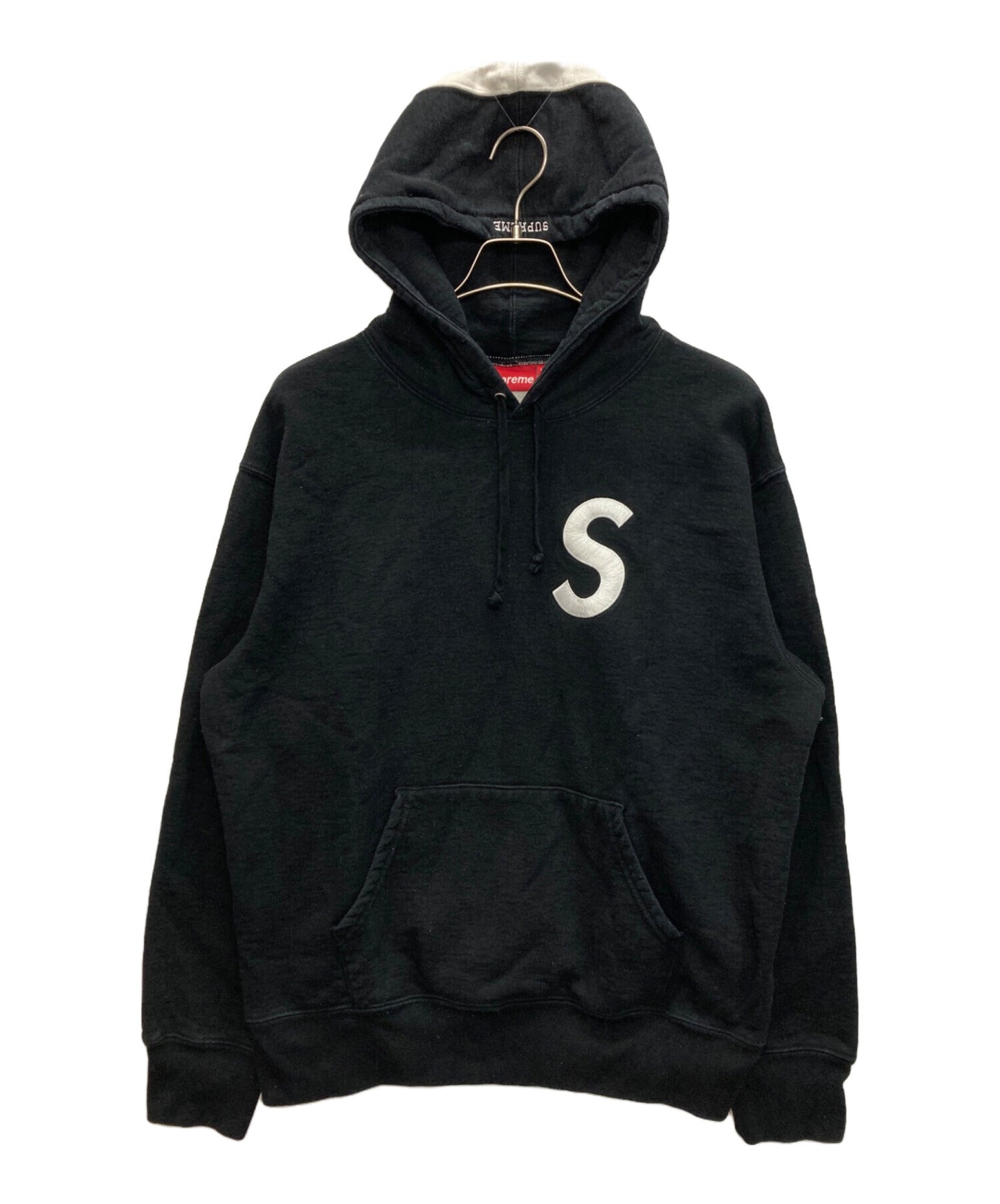 [Pre-owned] SUPREME S Logo Hooded Sweatshirt