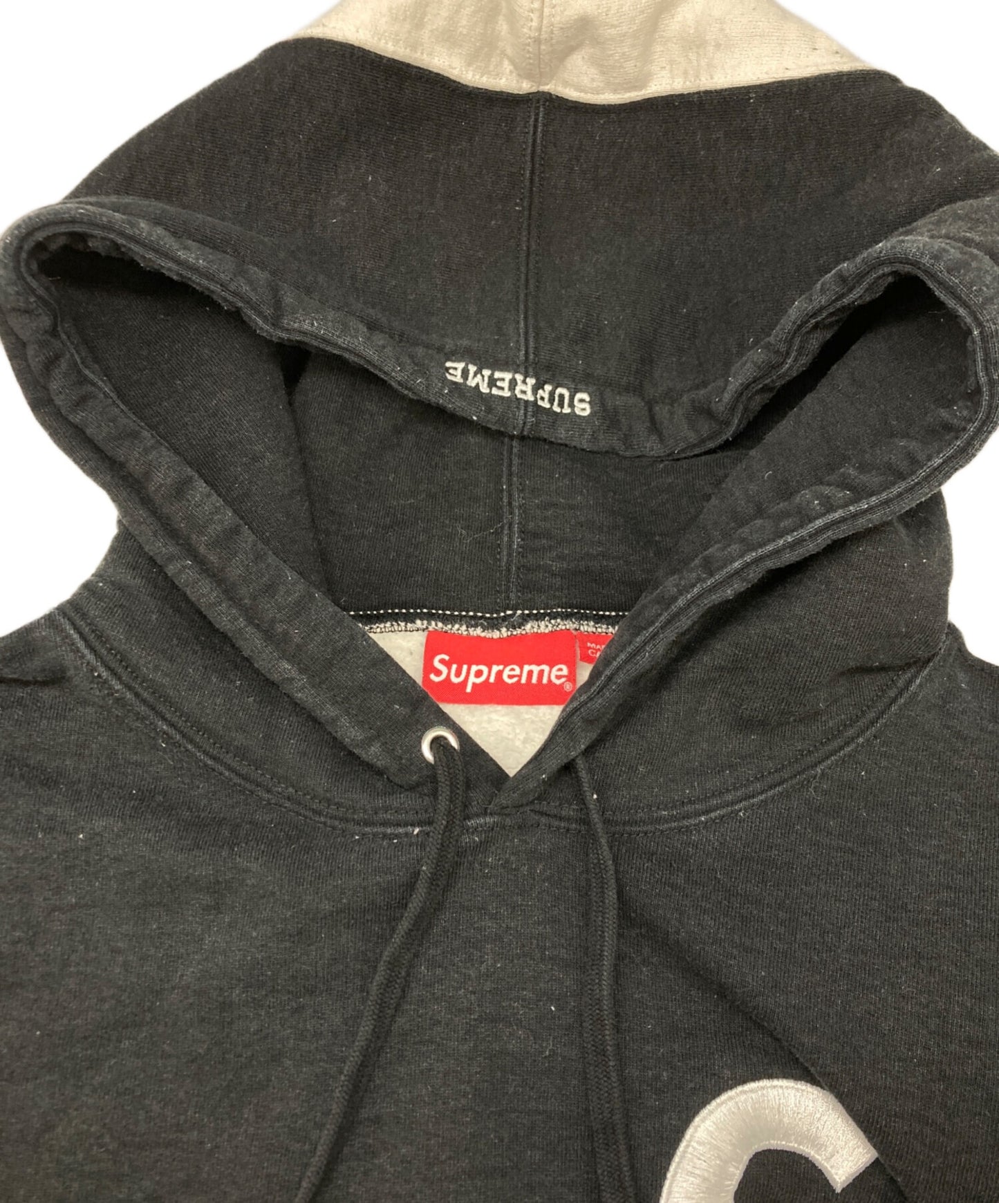 [Pre-owned] SUPREME S Logo Hooded Sweatshirt