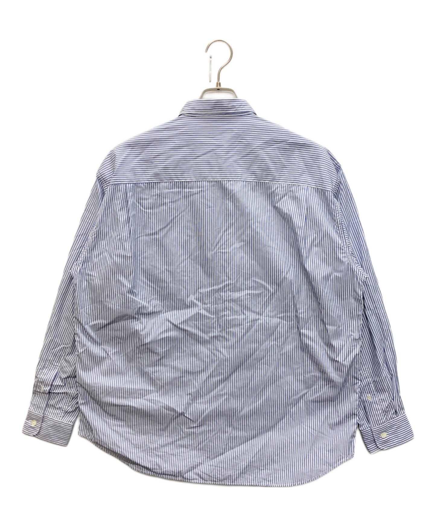 [Pre-owned] COMME des GARCONS HOMME Striped Shirt with Quilted Switching HL-B018