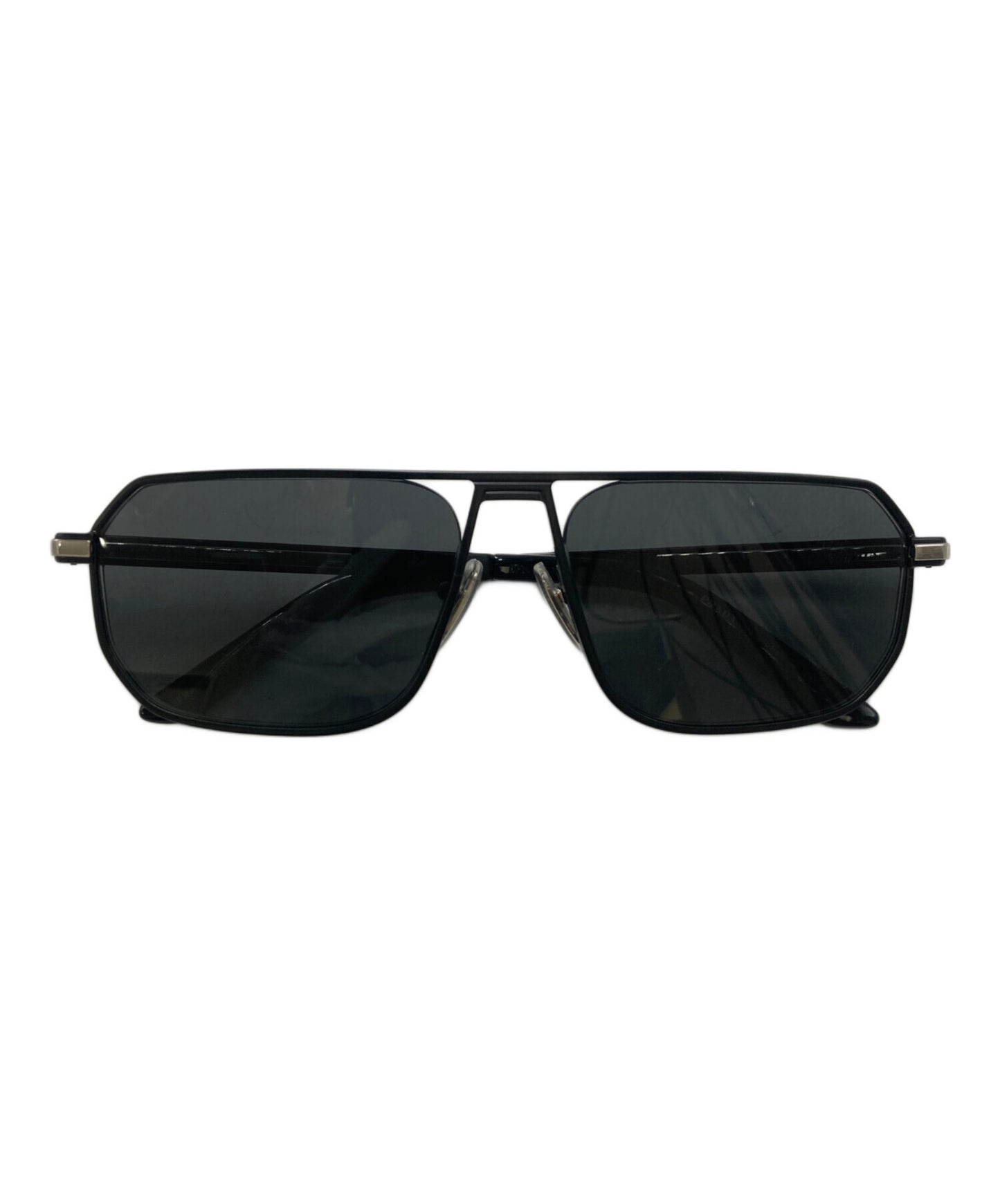 [Pre-owned] PRADA Iconic metal plaque sunglasses SPRA53