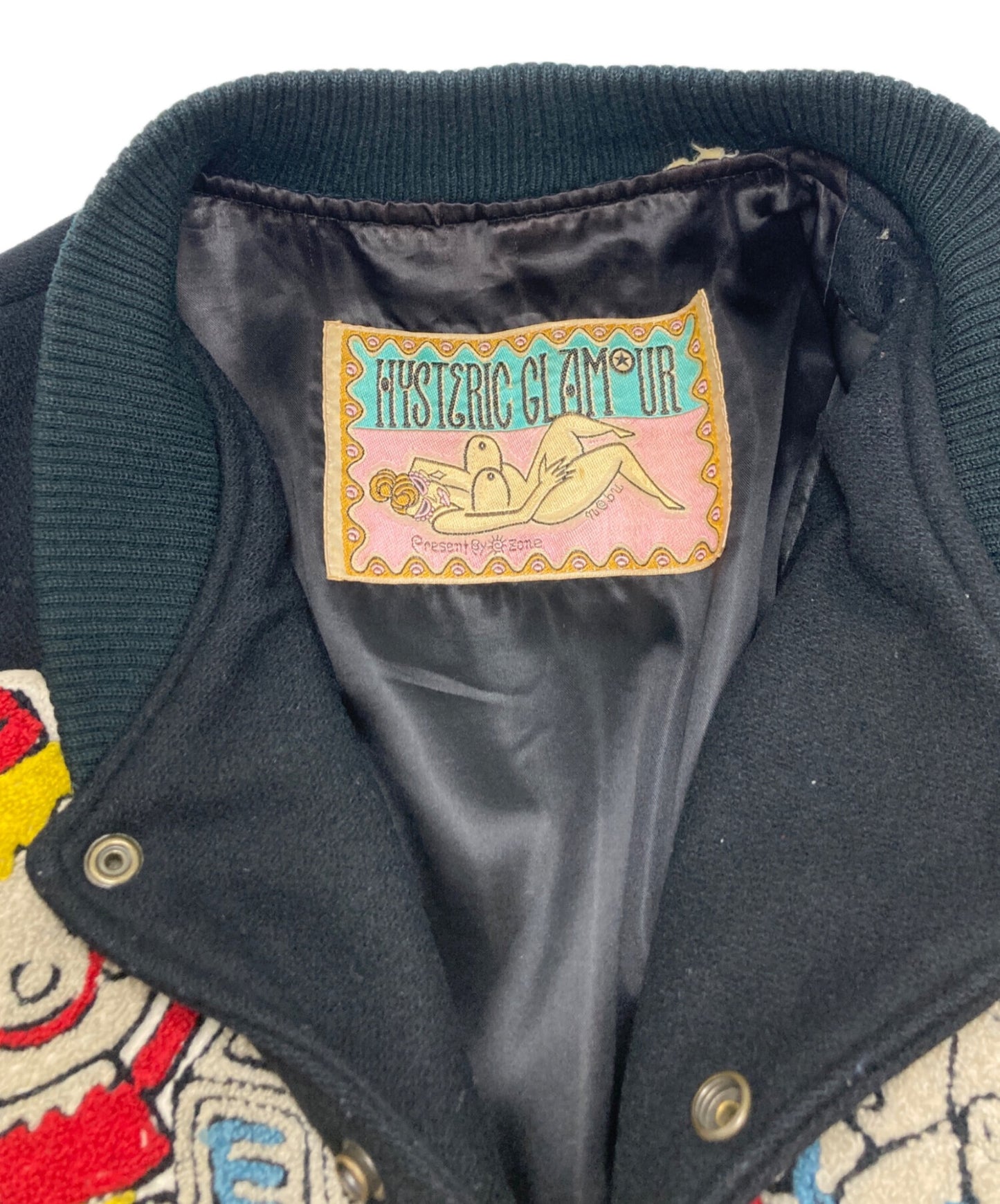 [Pre-owned] Hysteric Glamour Embroidered Wappen Varsity Jacket 0567