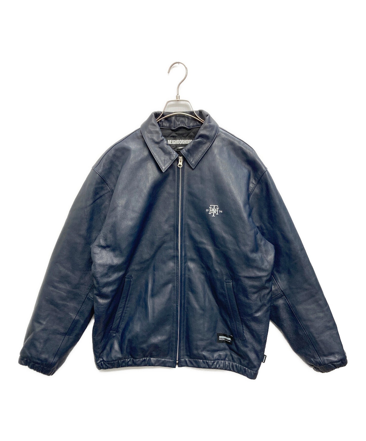 [Pre-owned] NEIGHBORHOOD LEATHER ZIP WORK JACKET 232SZNH-JKM02