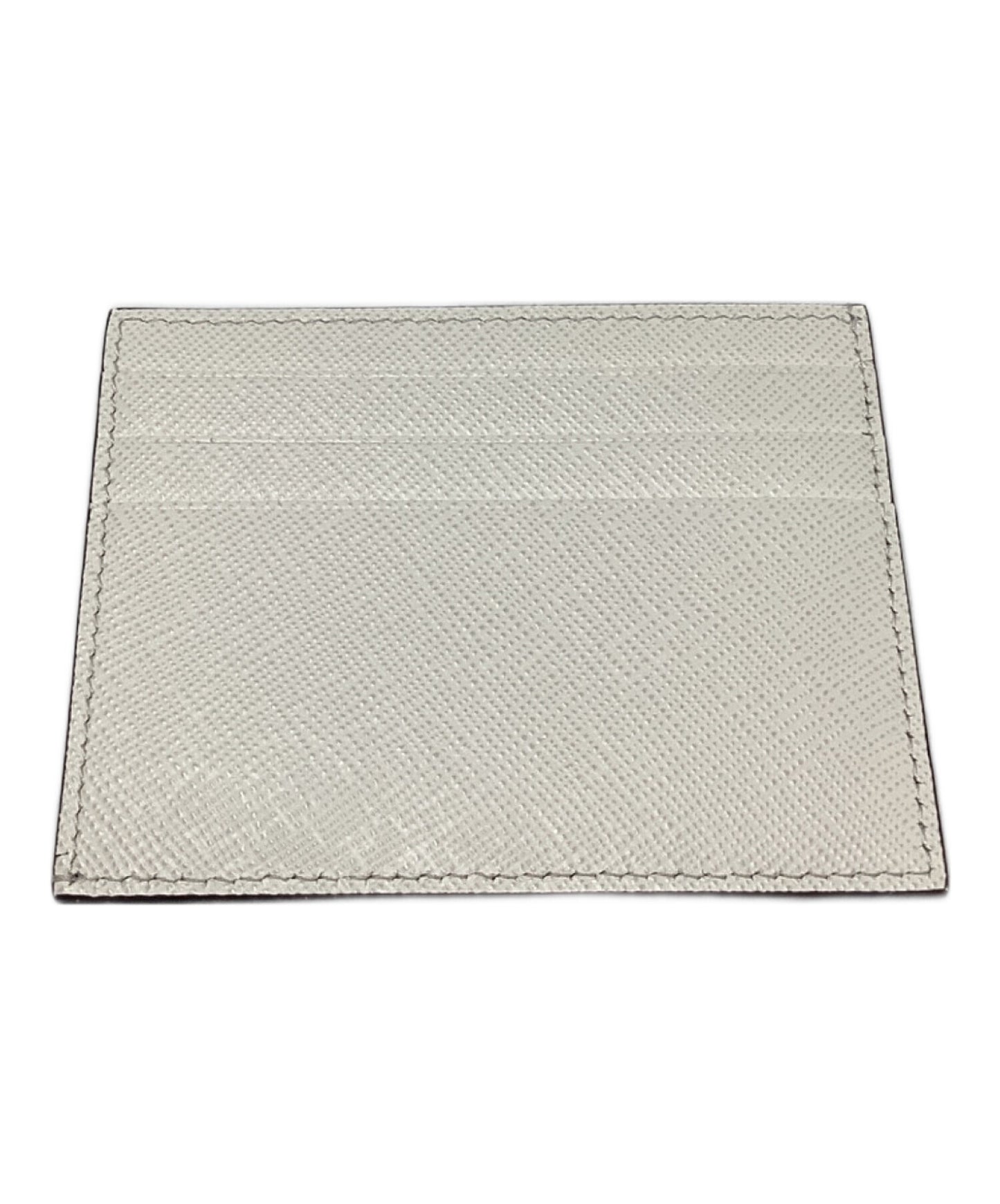 [Pre-owned] PRADA Saffiano triangle card case