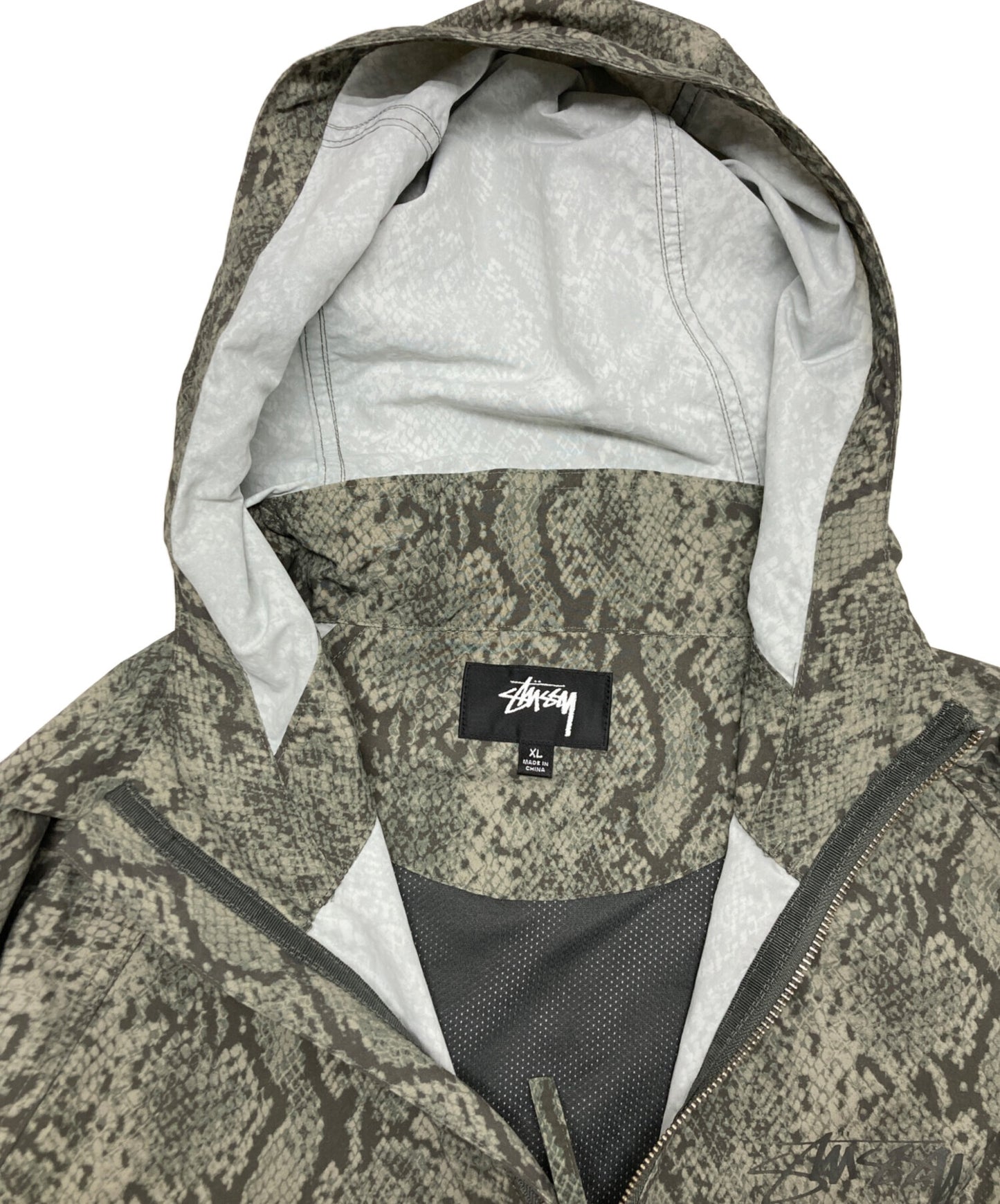 [Pre-owned] stussy BEACH SHELL SNAKE PRINT NYLON/Jacket 115851
