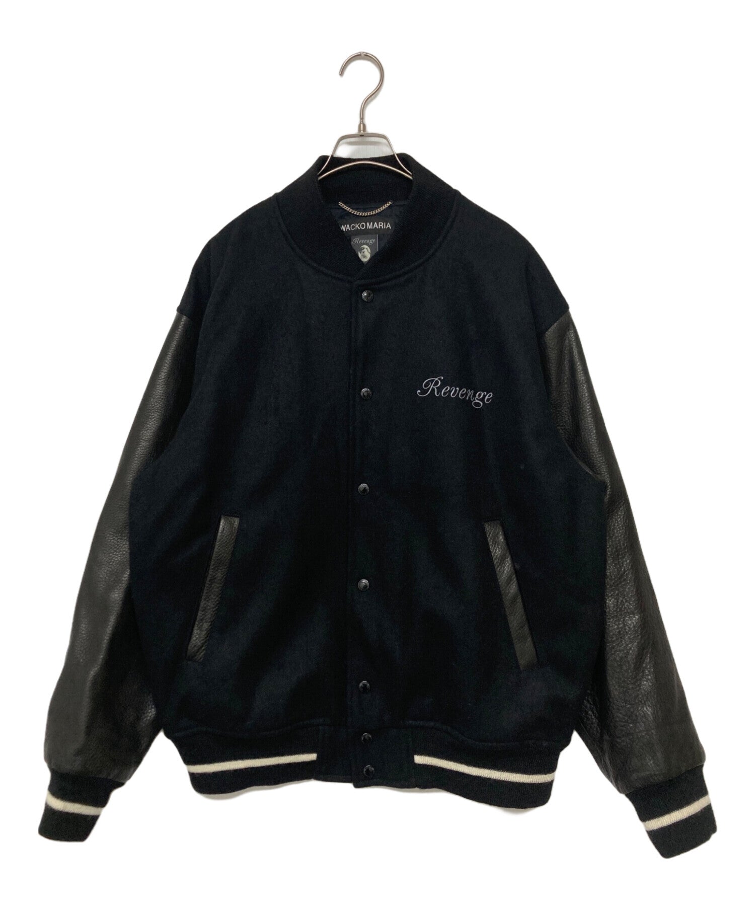 Pre-owned] WACKO MARIA LEATHER VARSITY JACKET – Archive Factory