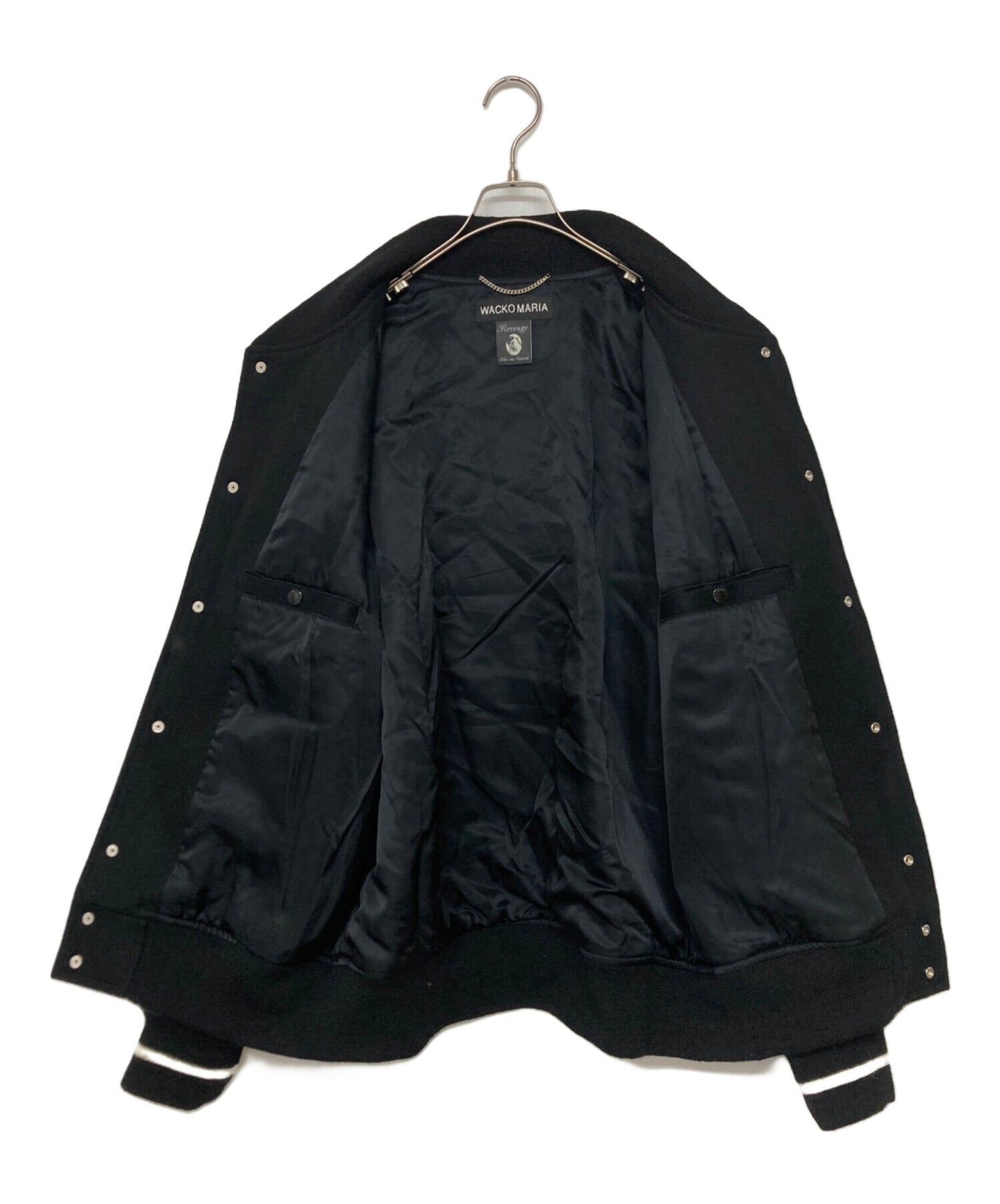 [Pre-owned] WACKO MARIA LEATHER VARSITY JACKET