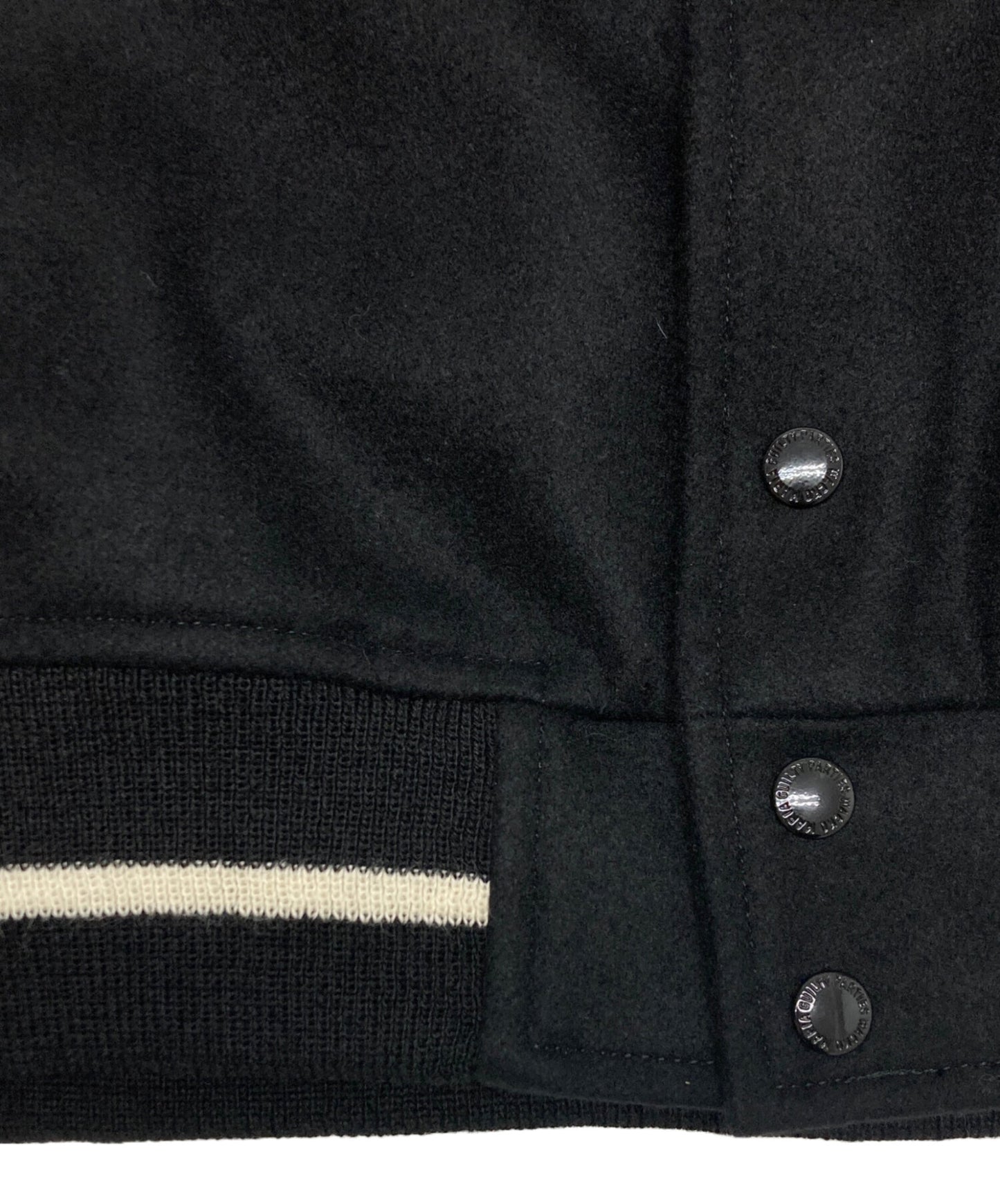 [Pre-owned] WACKO MARIA LEATHER VARSITY JACKET