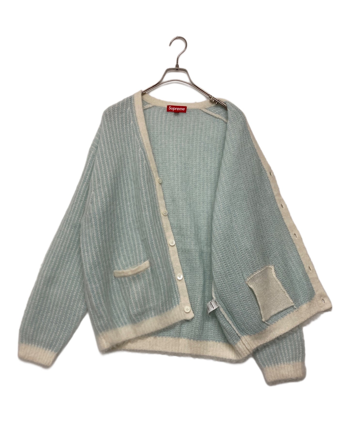 [Pre-owned] SUPREME 2-Tone Mohair Cardigan