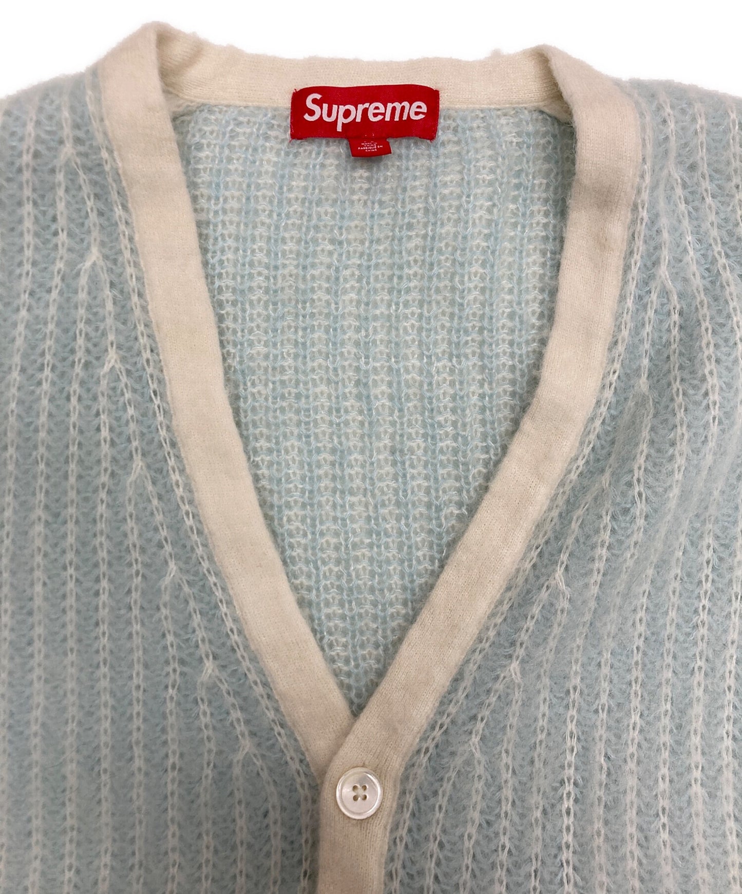 [Pre-owned] SUPREME 2-Tone Mohair Cardigan