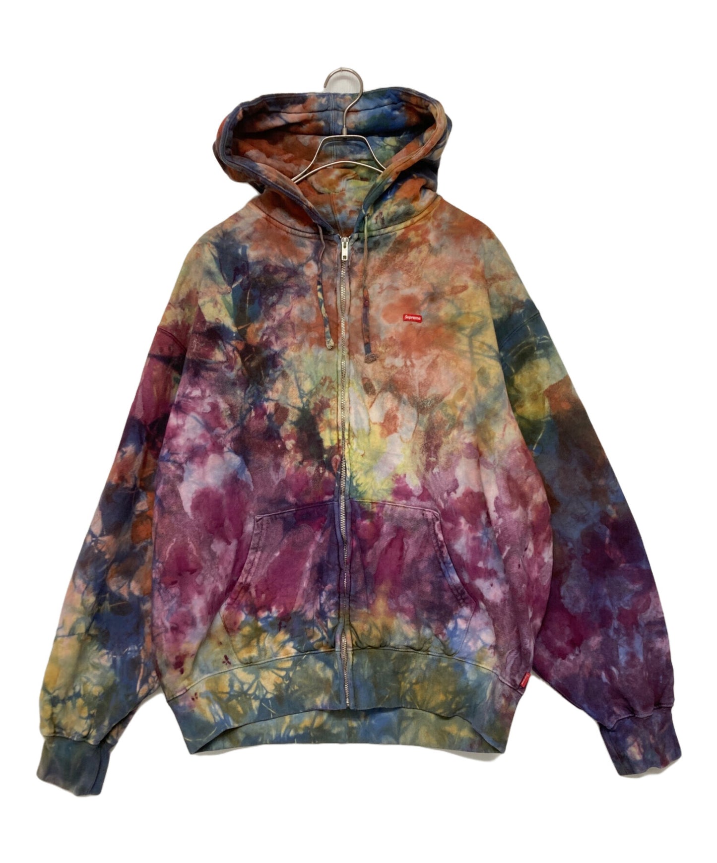 [Pre-owned] SUPREME Overdyed SmallBox Zipup Hoodie