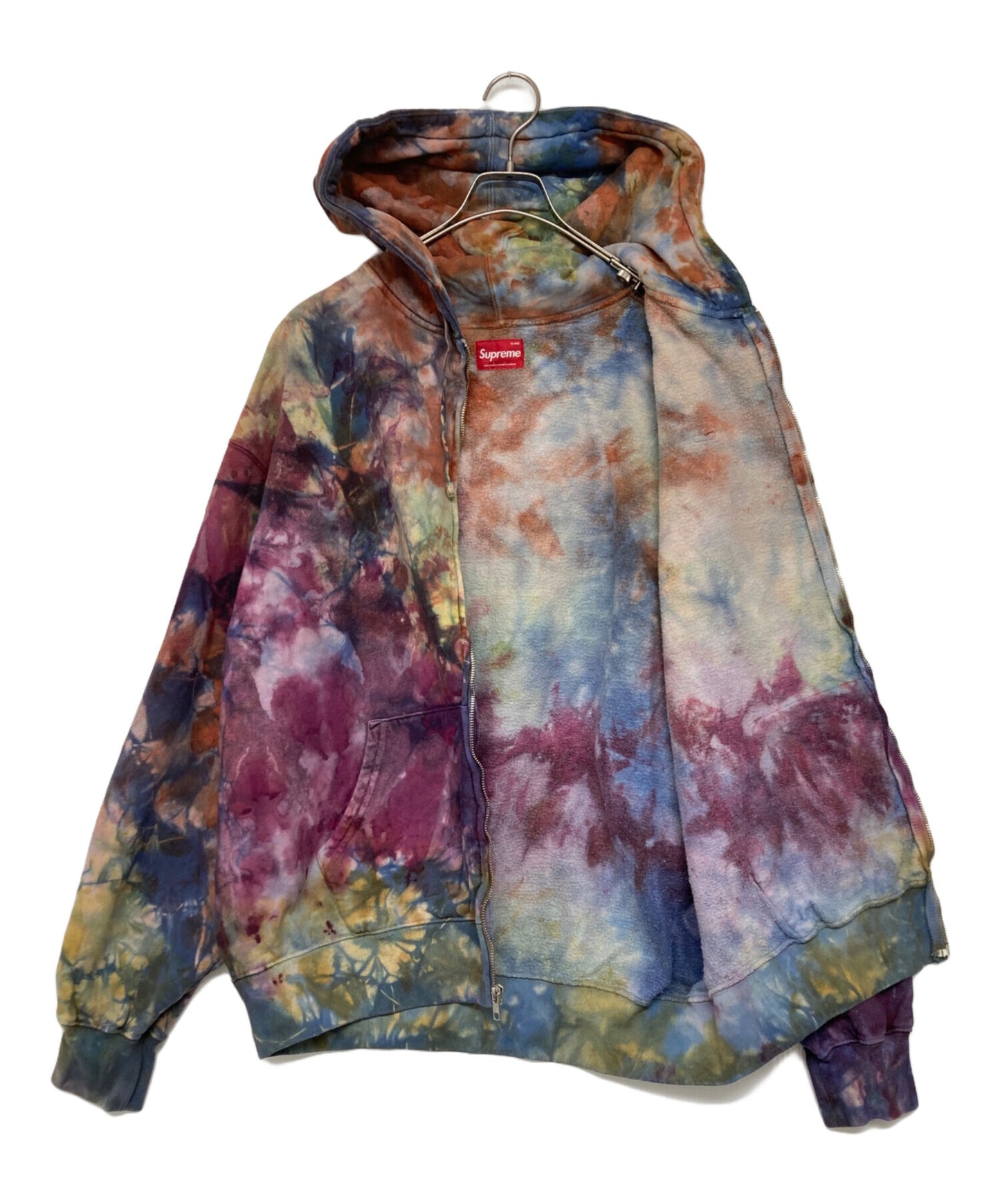 [Pre-owned] SUPREME Overdyed SmallBox Zipup Hoodie