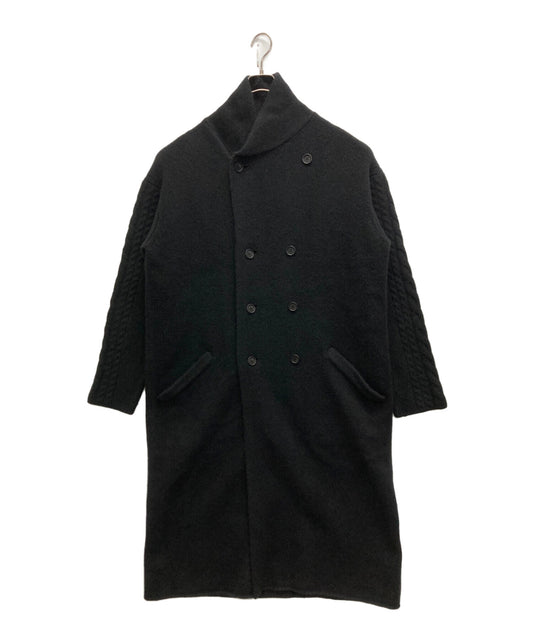 [Pre-owned] Yohji Yamamoto pour homme 3G WOOL FELT FULLED SHAWL COLLAR COAT HJ-K71-190