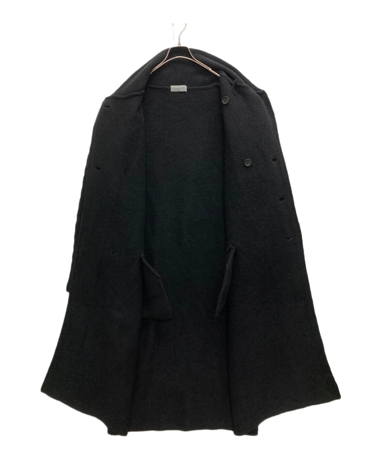 [Pre-owned] Yohji Yamamoto pour homme 3G WOOL FELT FULLED SHAWL COLLAR COAT HJ-K71-190