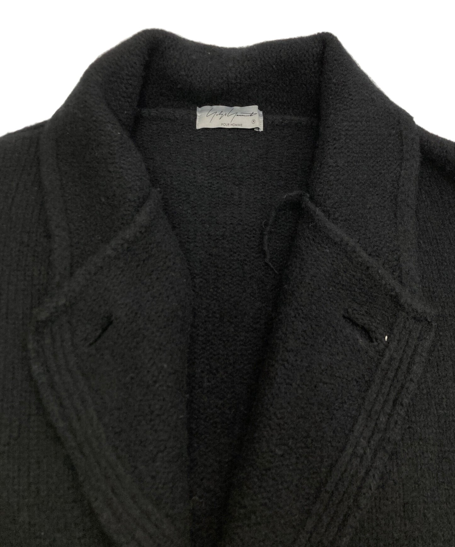 [Pre-owned] Yohji Yamamoto pour homme 3G WOOL FELT FULLED SHAWL COLLAR COAT HJ-K71-190