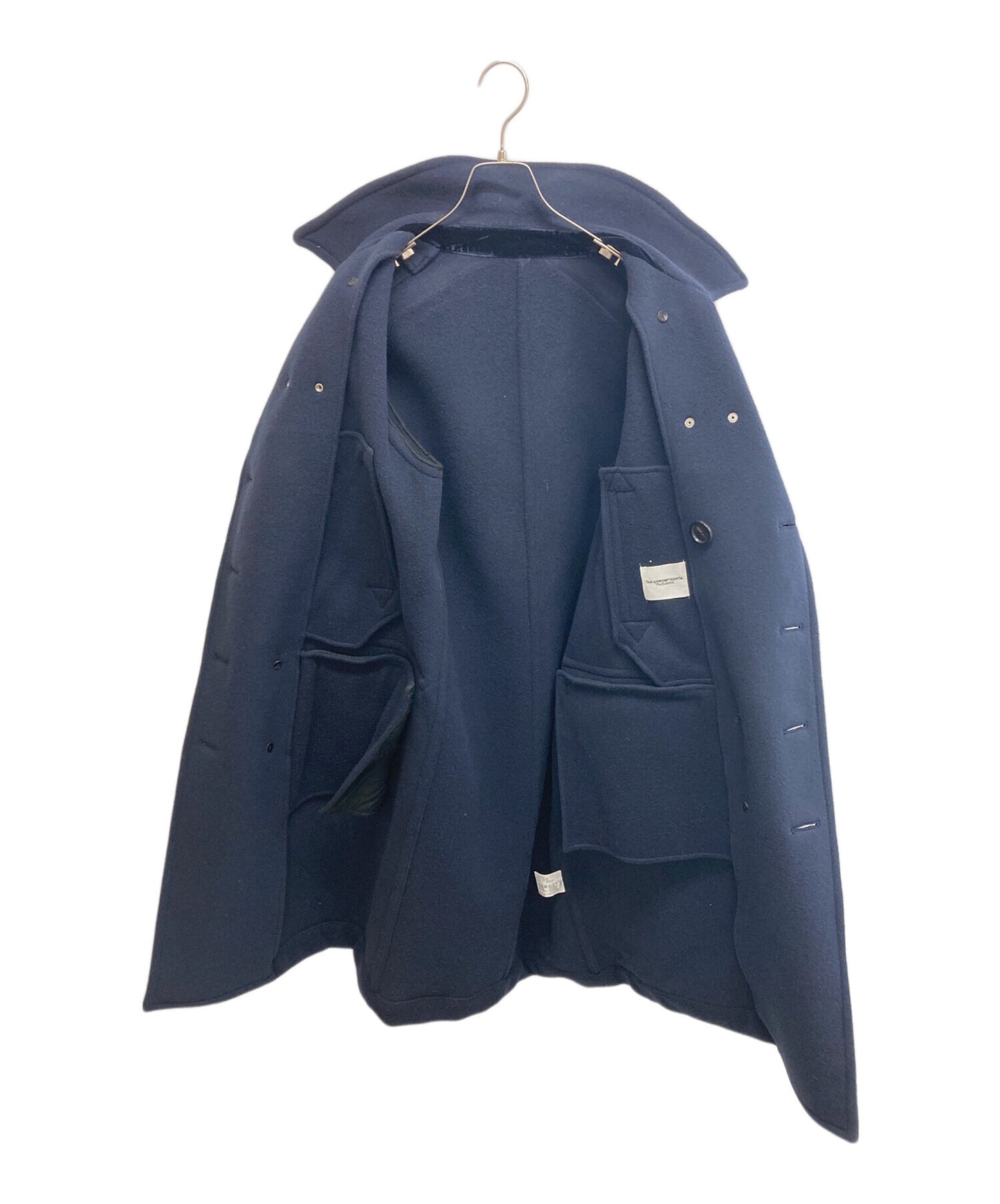 [Pre-owned] TAKAHIROMIYASHITA TheSoloIst. "Right-Left Pencil Silhouette Double-Breasted Peacoat." Peacoat sj-0015bAW23