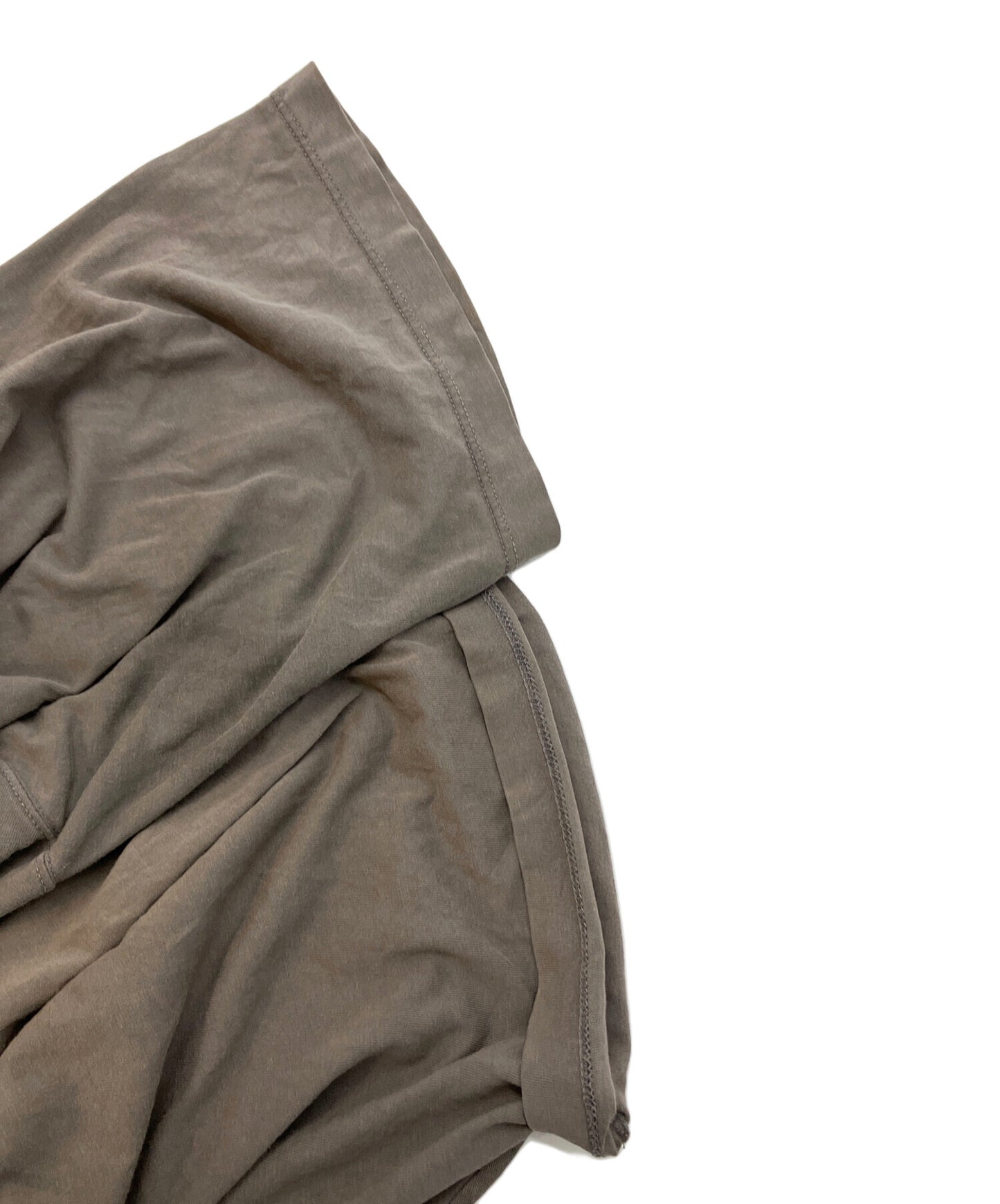 [Pre-owned] RICK OWENS Center-Docking Cotton Crew-Neck Oversized T-Shirt RU18S5282-JA