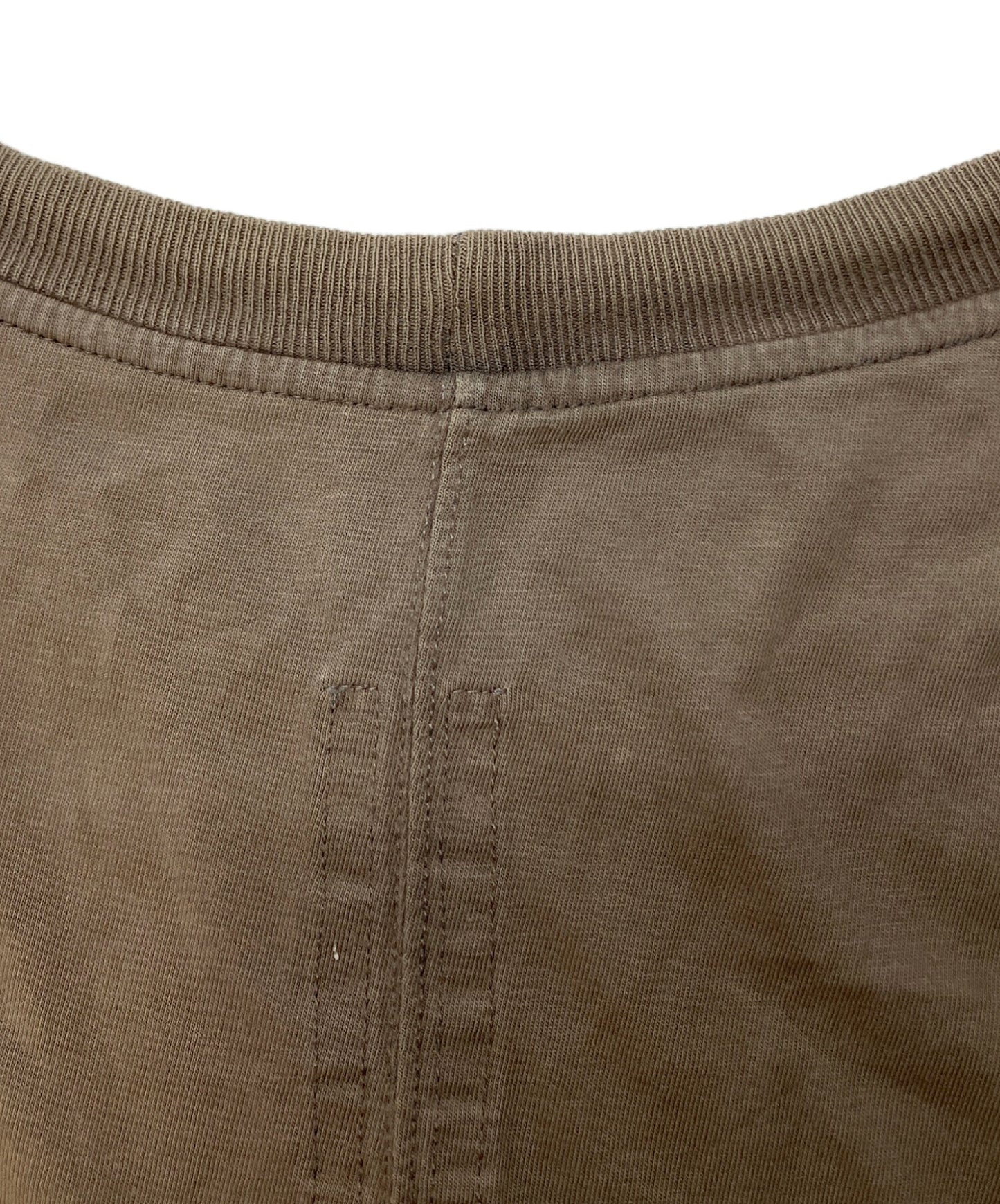 [Pre-owned] RICK OWENS Center-Docking Cotton Crew-Neck Oversized T-Shirt RU18S5282-JA