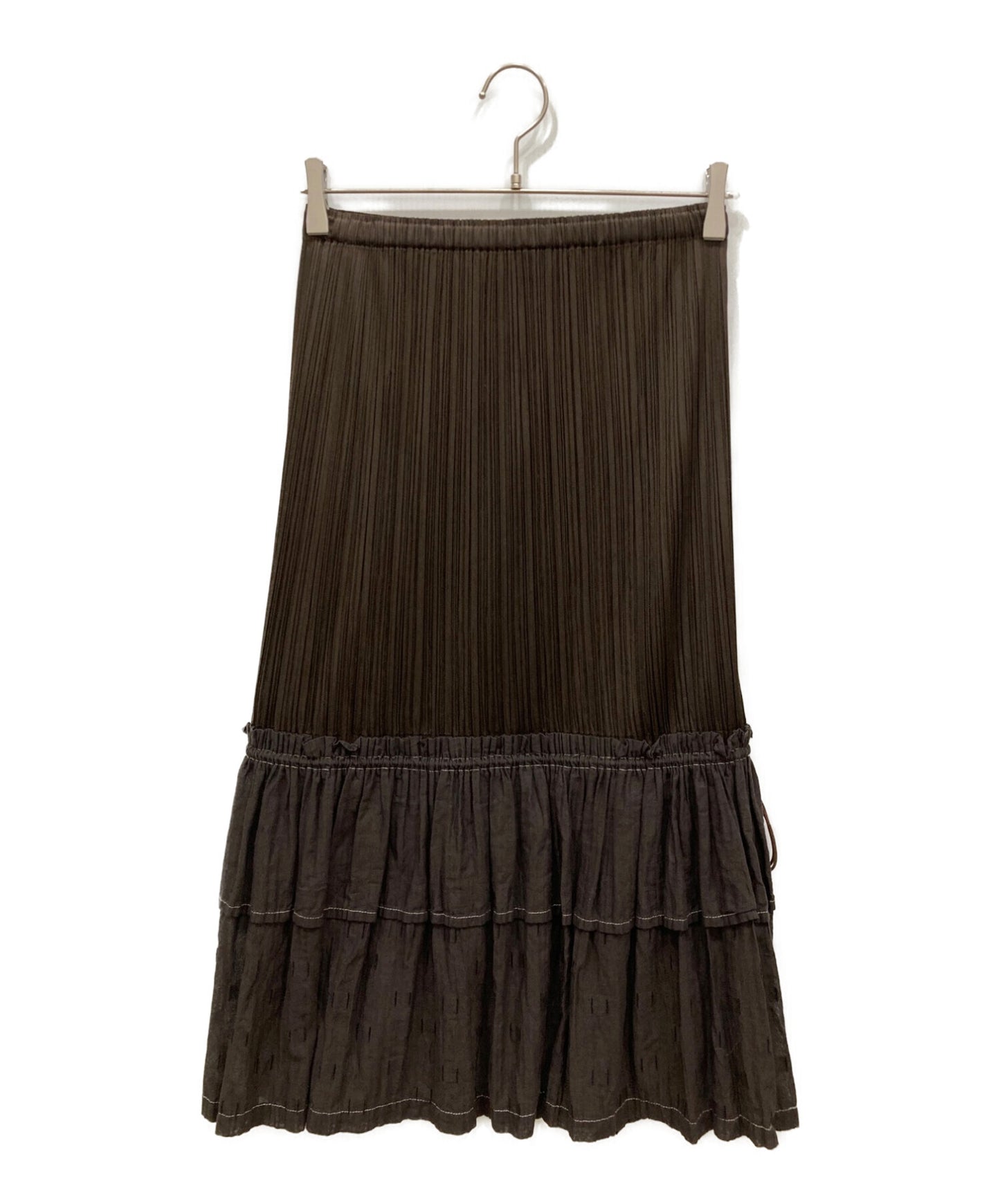 [Pre-owned] PLEATS PLEASE Pleated skirt with drawstring switching