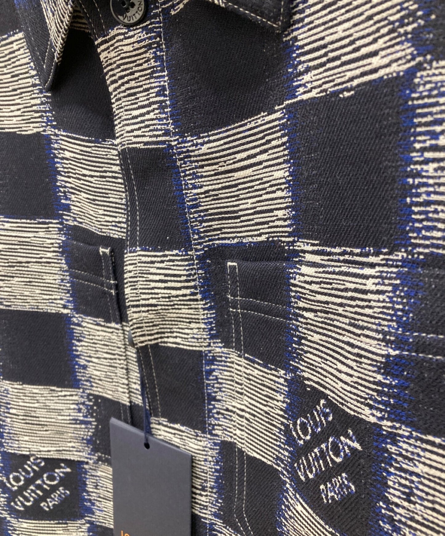 [Pre-owned] LOUIS VUITTON 23AW Damier Wool Over Shirt 1AFAUL Damier Wool Over Shirt RM241M FVD HQS04W