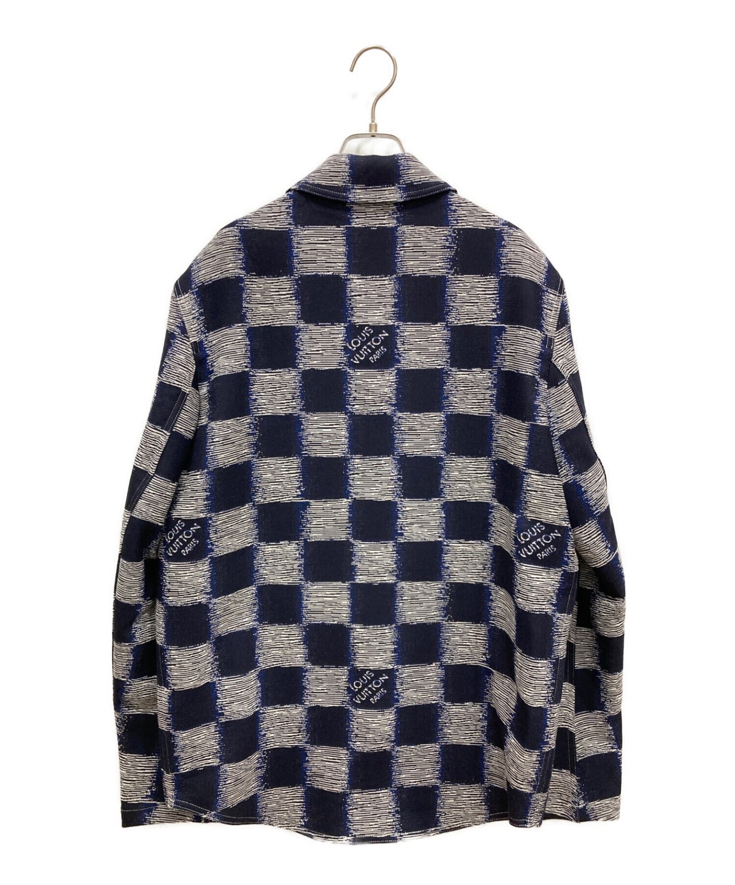 [Pre-owned] LOUIS VUITTON 23AW Damier Wool Over Shirt 1AFAUL Damier Wool Over Shirt RM241M FVD HQS04W