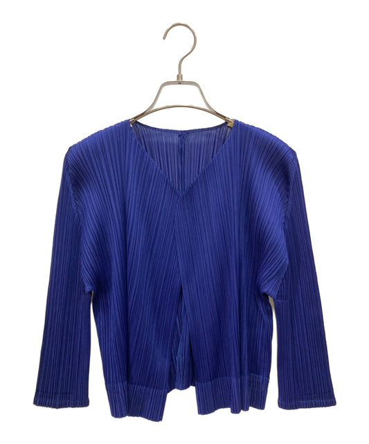 [Pre-owned] ISSEY MIYAKE pleated cardigan PP53-J0148