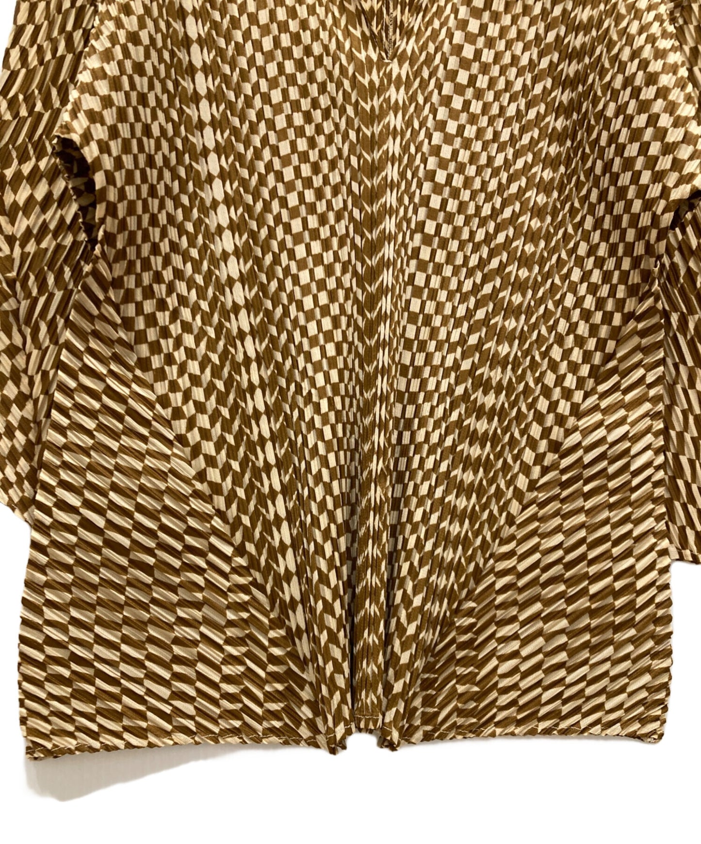 [Pre-owned] PLEATS PLEASE Pleated all-over patterned cut and sewn PP43-JK662