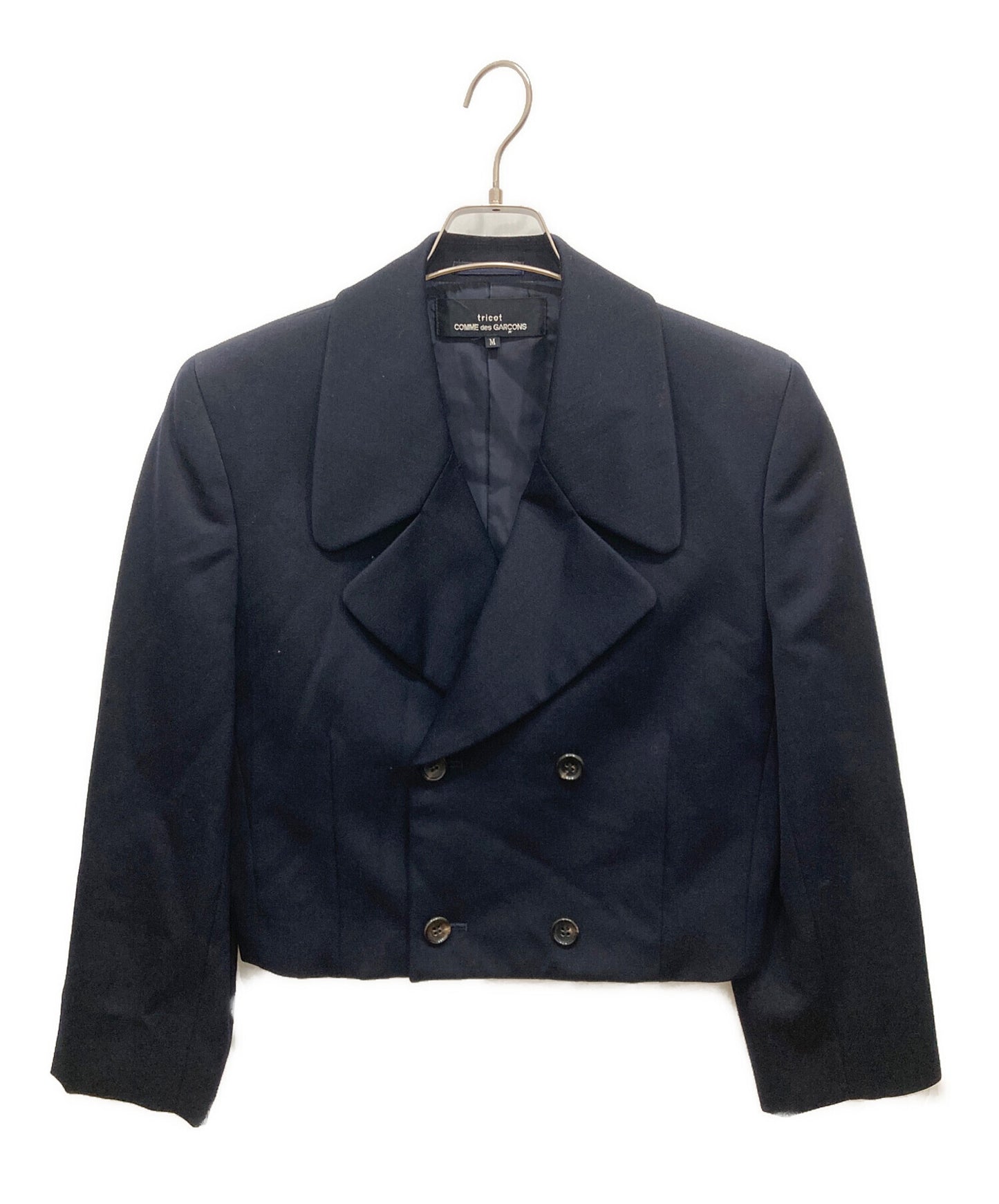 [Pre-owned] tricot COMME des GARCONS cropped double jacket TJ-08034M