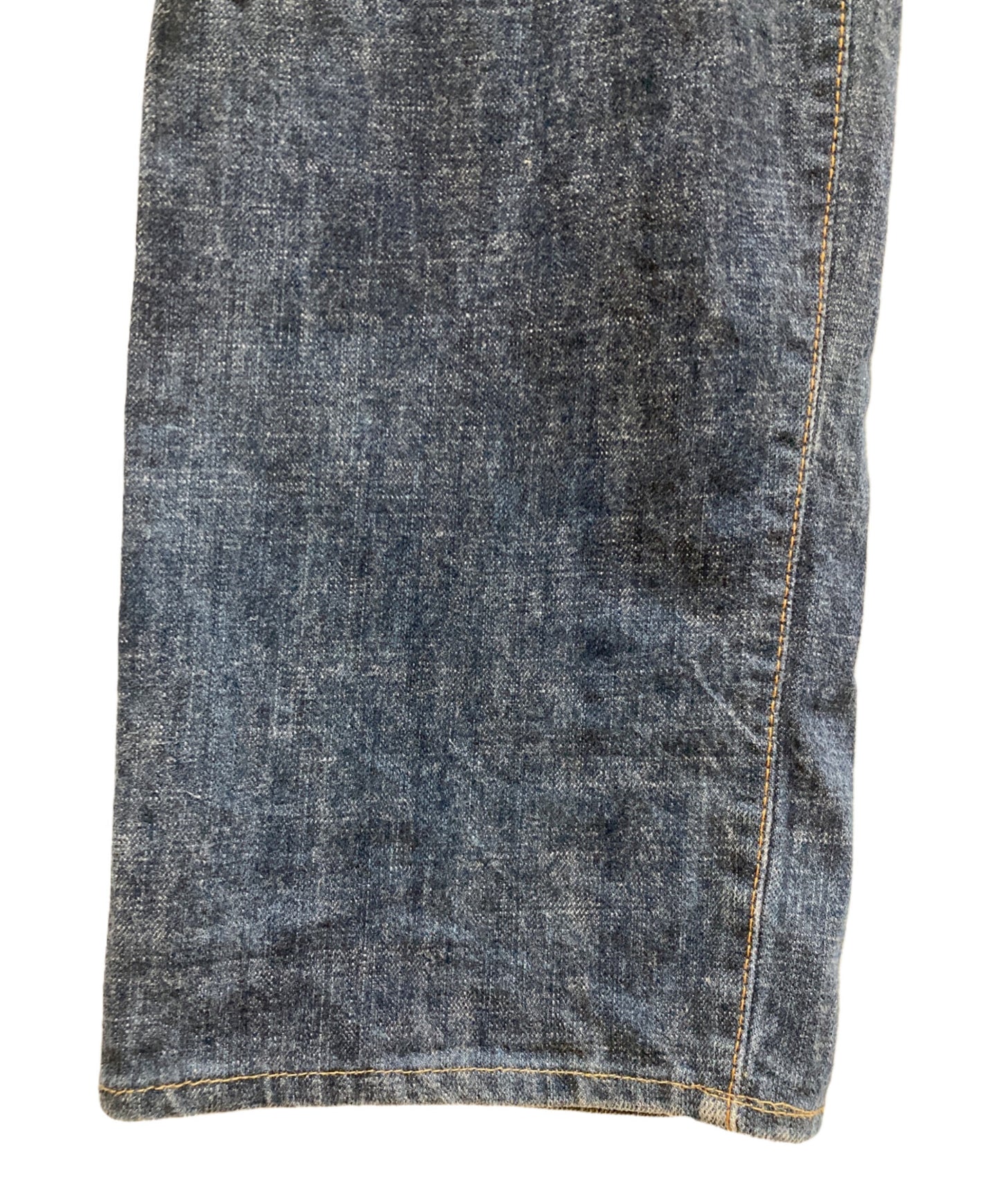 [Pre-owned] EVISU Big Seagull Painted Denim Pants