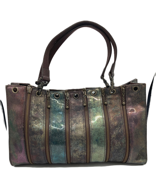 [Pre-owned] Jean Paul GAULTIER  V Cyber Iridescent Zipper Handbag