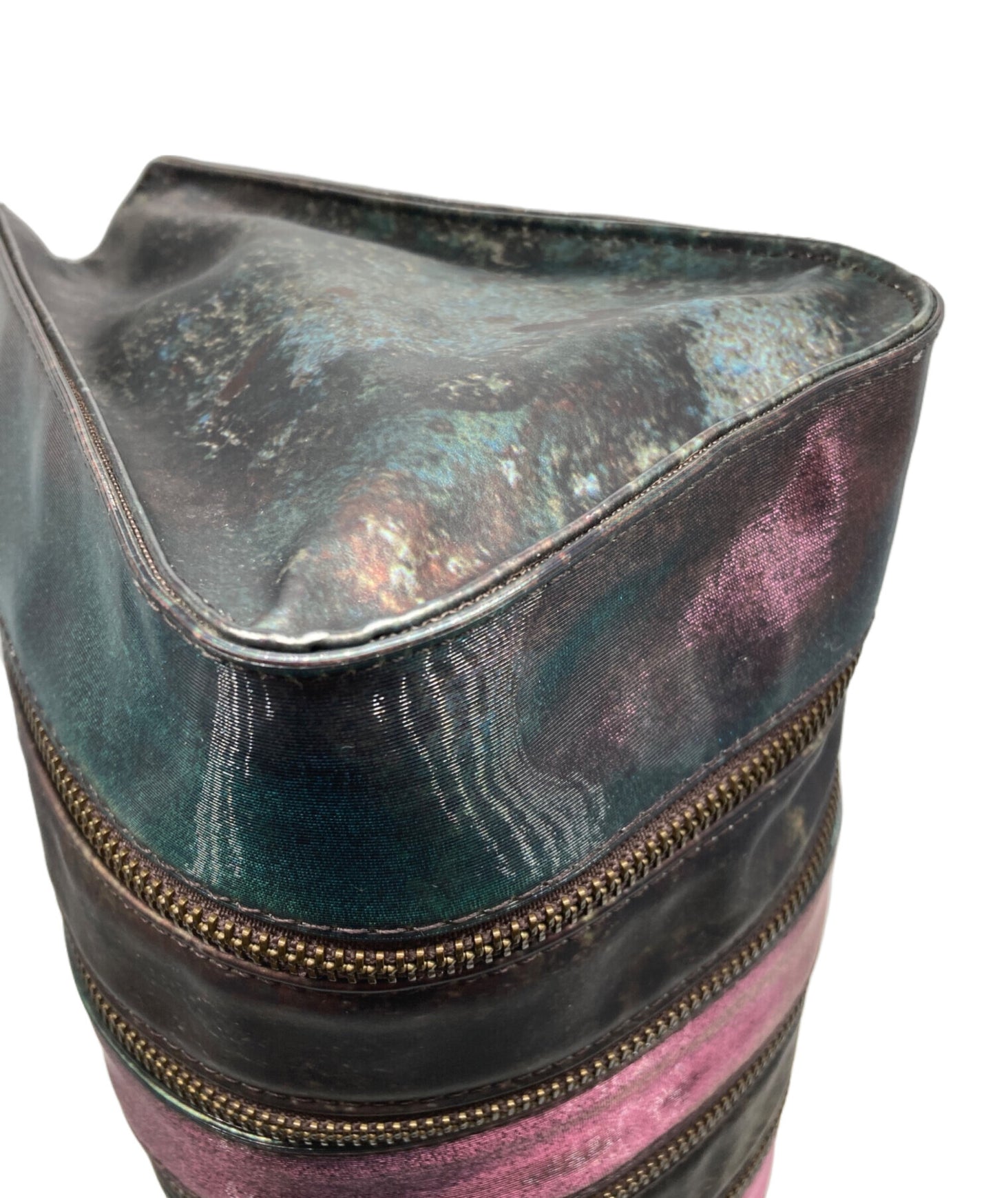 [Pre-owned] Jean Paul GAULTIER  V Cyber Iridescent Zipper Handbag