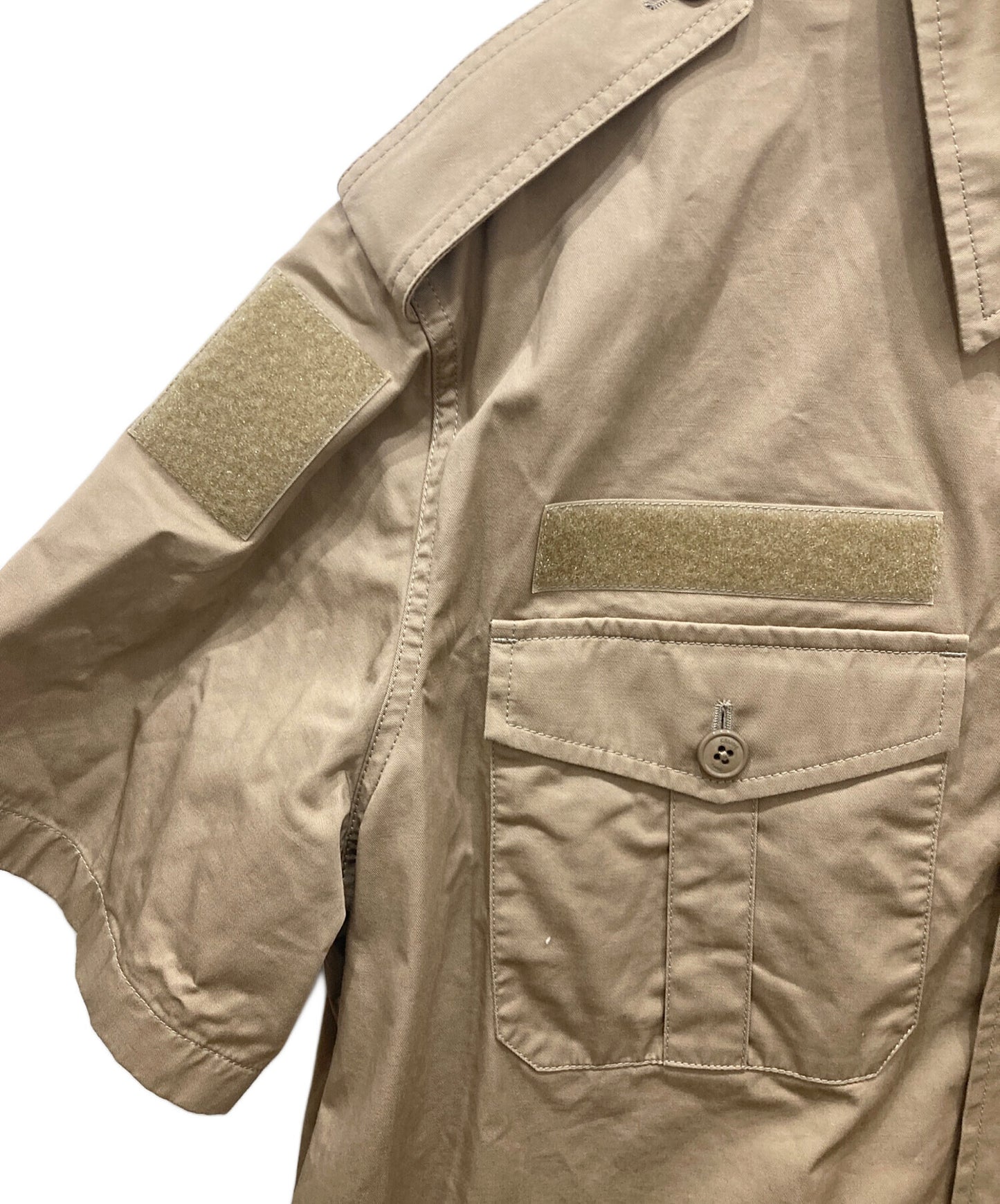 [Pre-owned] CELINE 23SS Velcro cotton linen shirt Velcro cotton linen shirt safari shirt 2C881219I