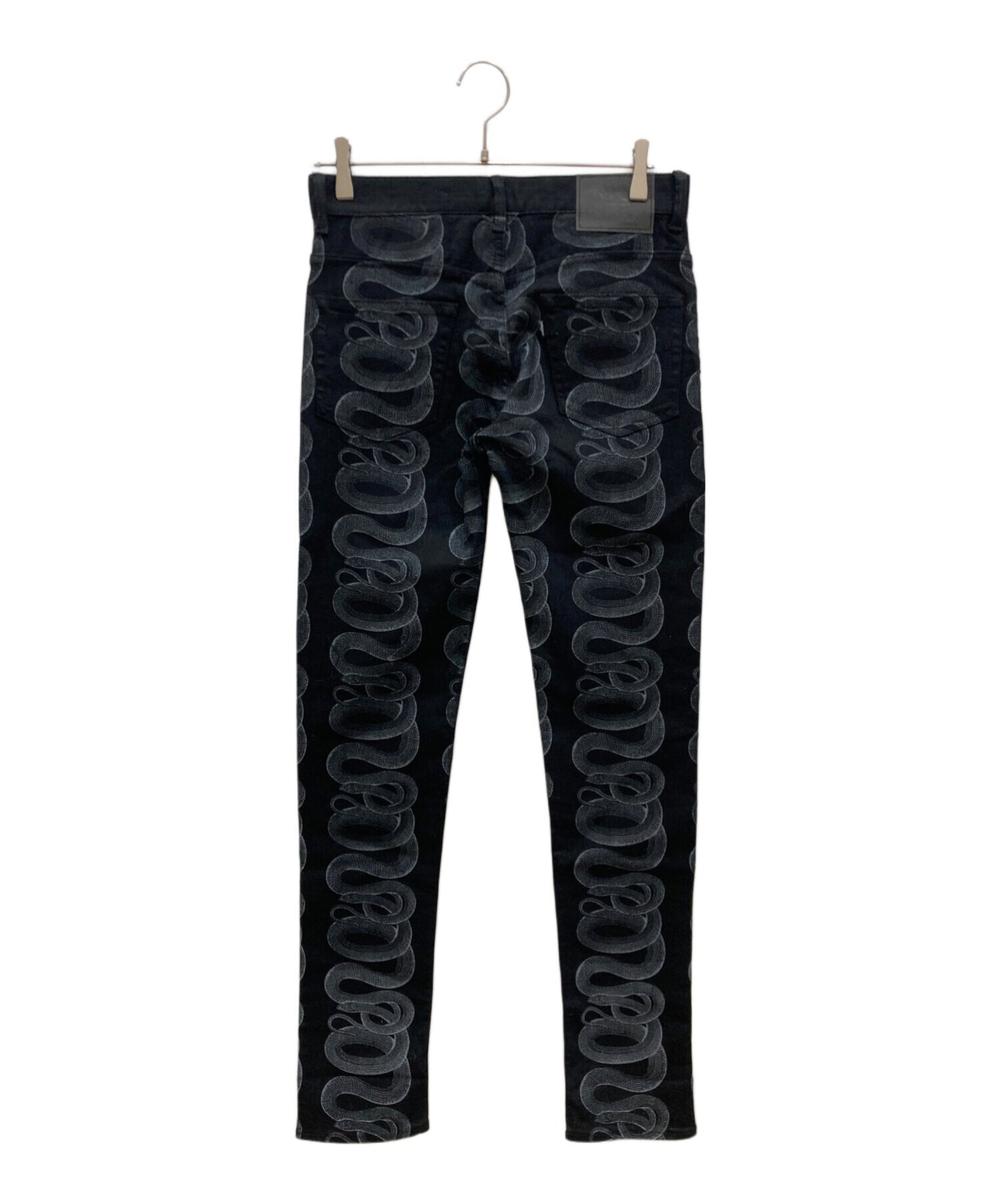 [Pre-owned] Hysteric Glamour SNAKE LOOP pattern skinny denim pants 01222AP03