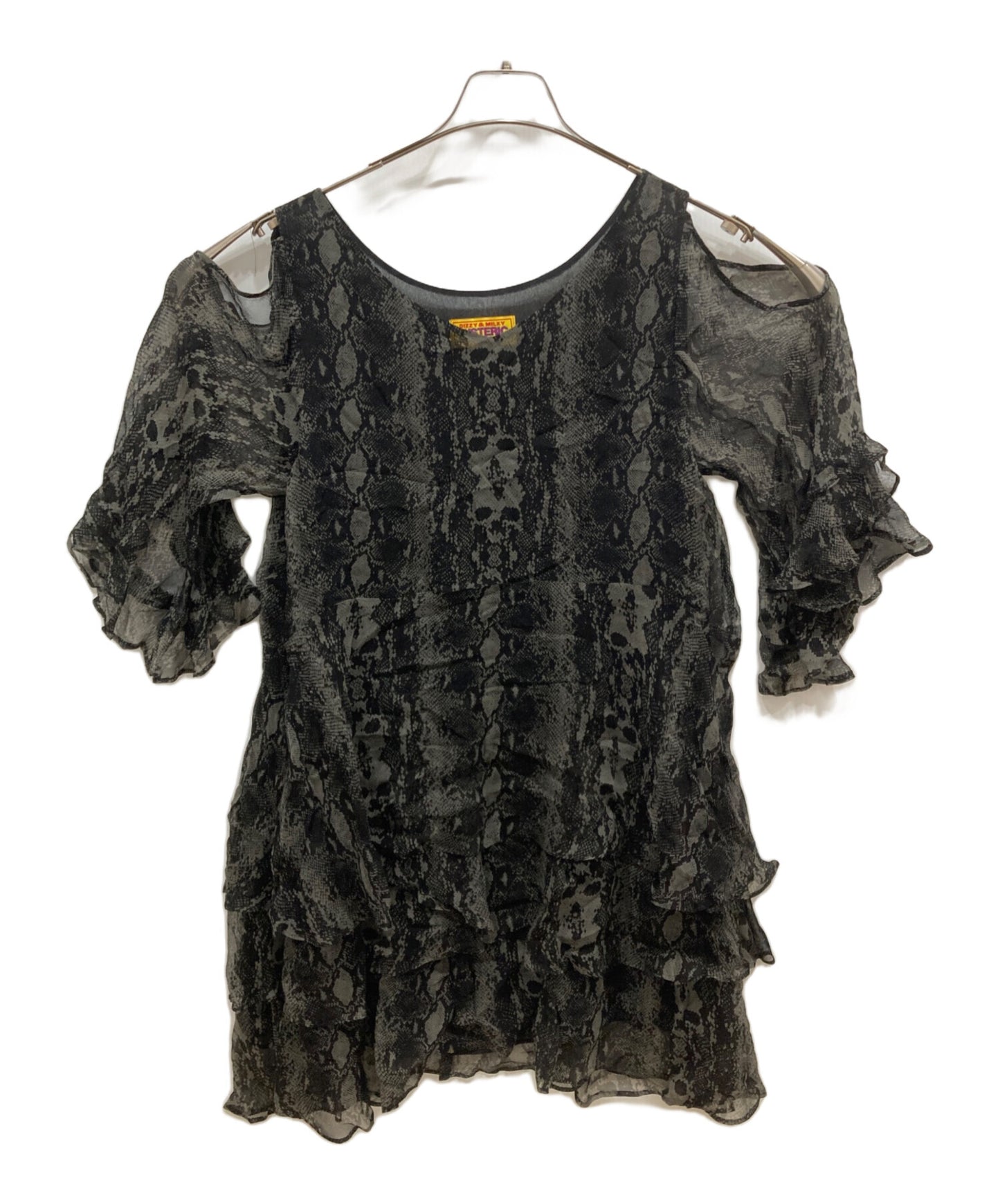 [Pre-owned] Hysteric Glamour SKULL PYTHON pattern tiered dress 01213AO04