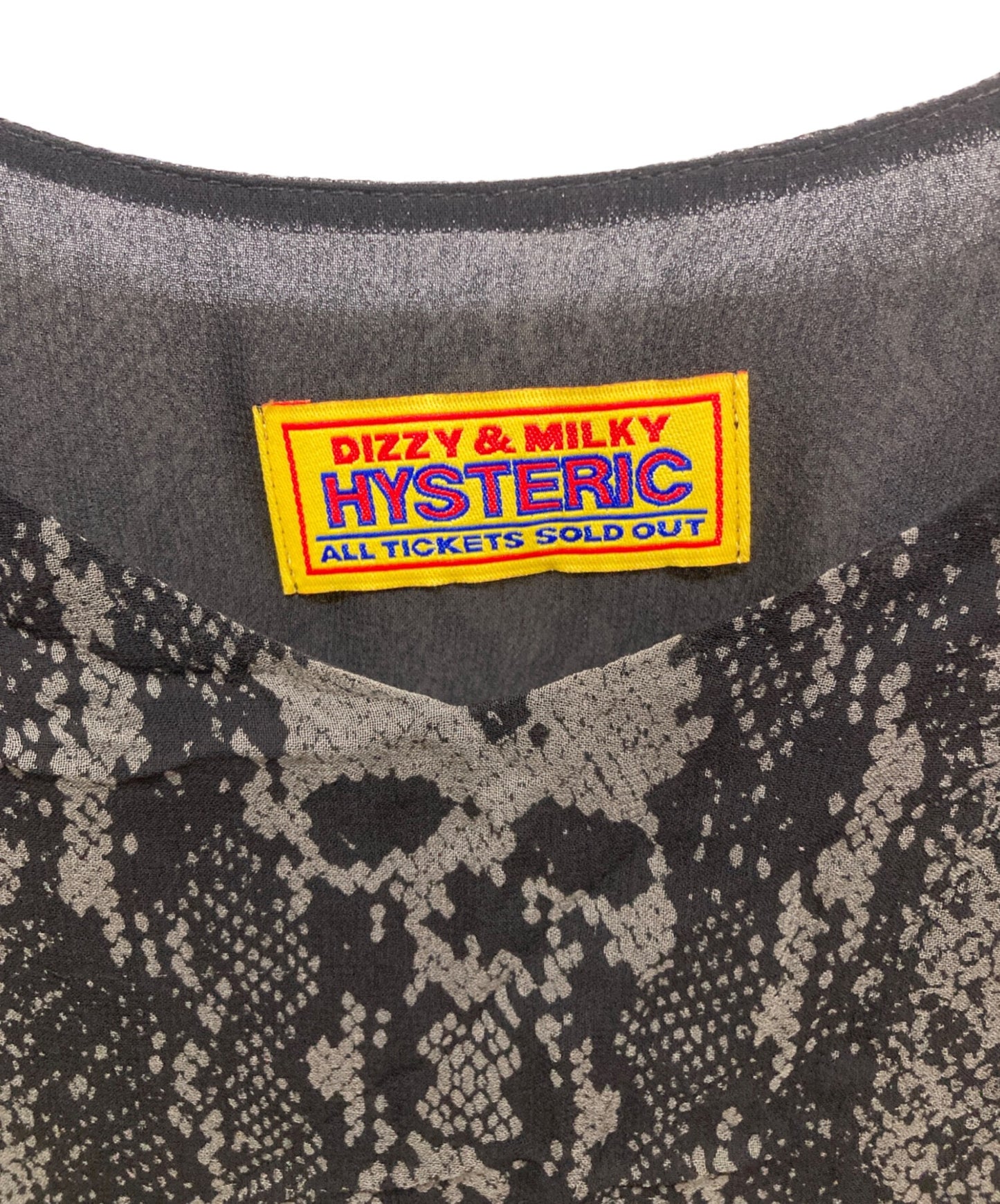 [Pre-owned] Hysteric Glamour SKULL PYTHON pattern tiered dress 01213AO04