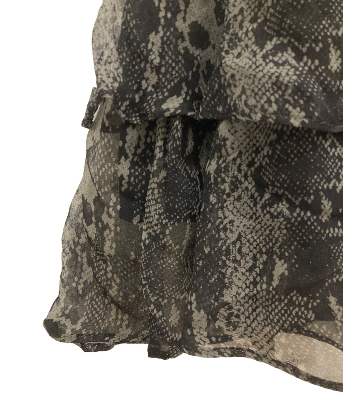 [Pre-owned] Hysteric Glamour SKULL PYTHON pattern tiered dress 01213AO04