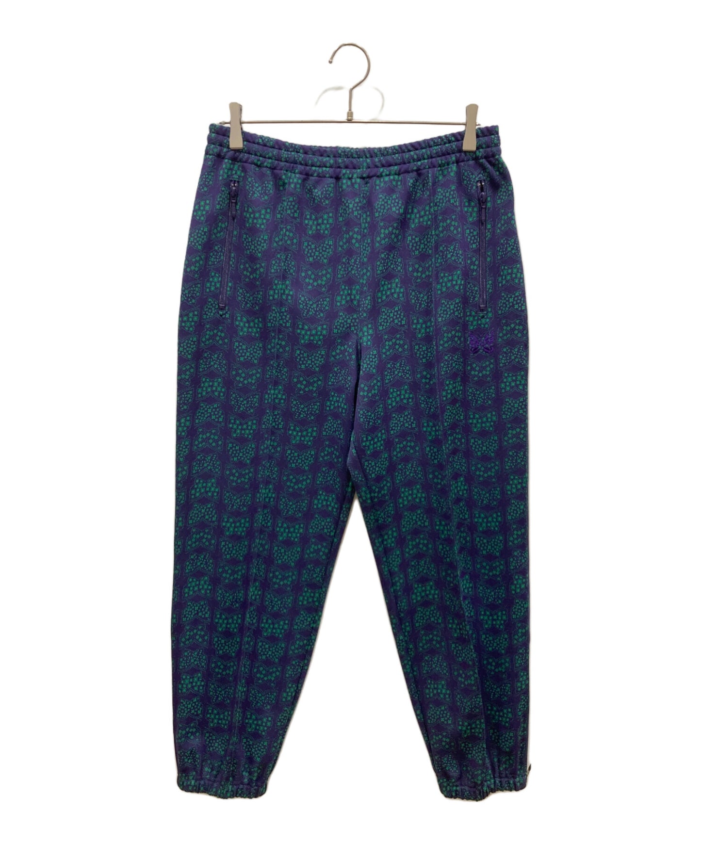 [Pre-owned] Needles Zipped Track Pant - Papillon Poly Jq Poly Jacquard Track Pant KP214.