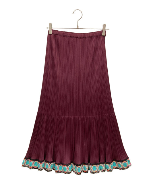[Pre-owned] PLEATS PLEASE pleated long skirt PP73-JG575