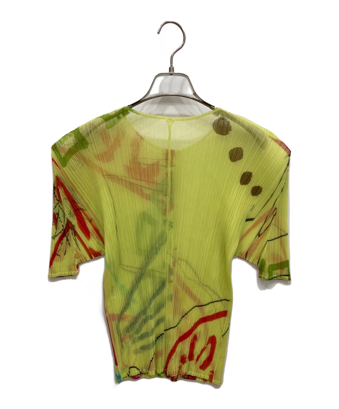 [Pre-owned] PLEATS PLEASE Transfer pleated blouse PP12-JJ426