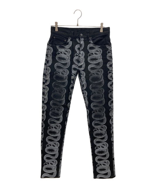 [Pre-owned] Hysteric Glamour SNAKE LOOP Skinny denim pants 01213AP05