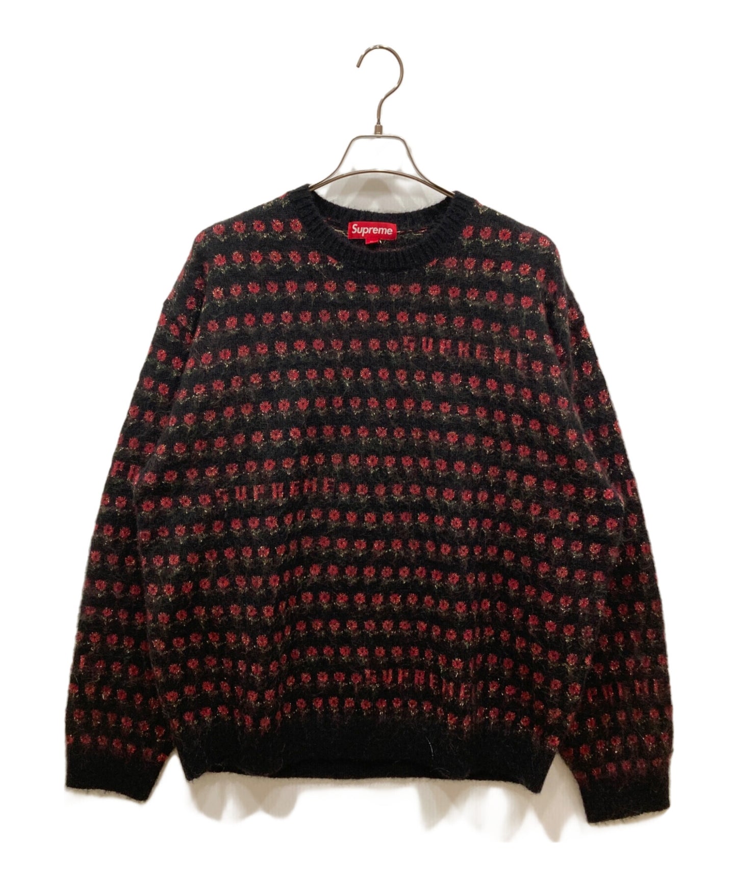 [Pre-owned] SUPREME Supreme Flowers Metallic Sweater