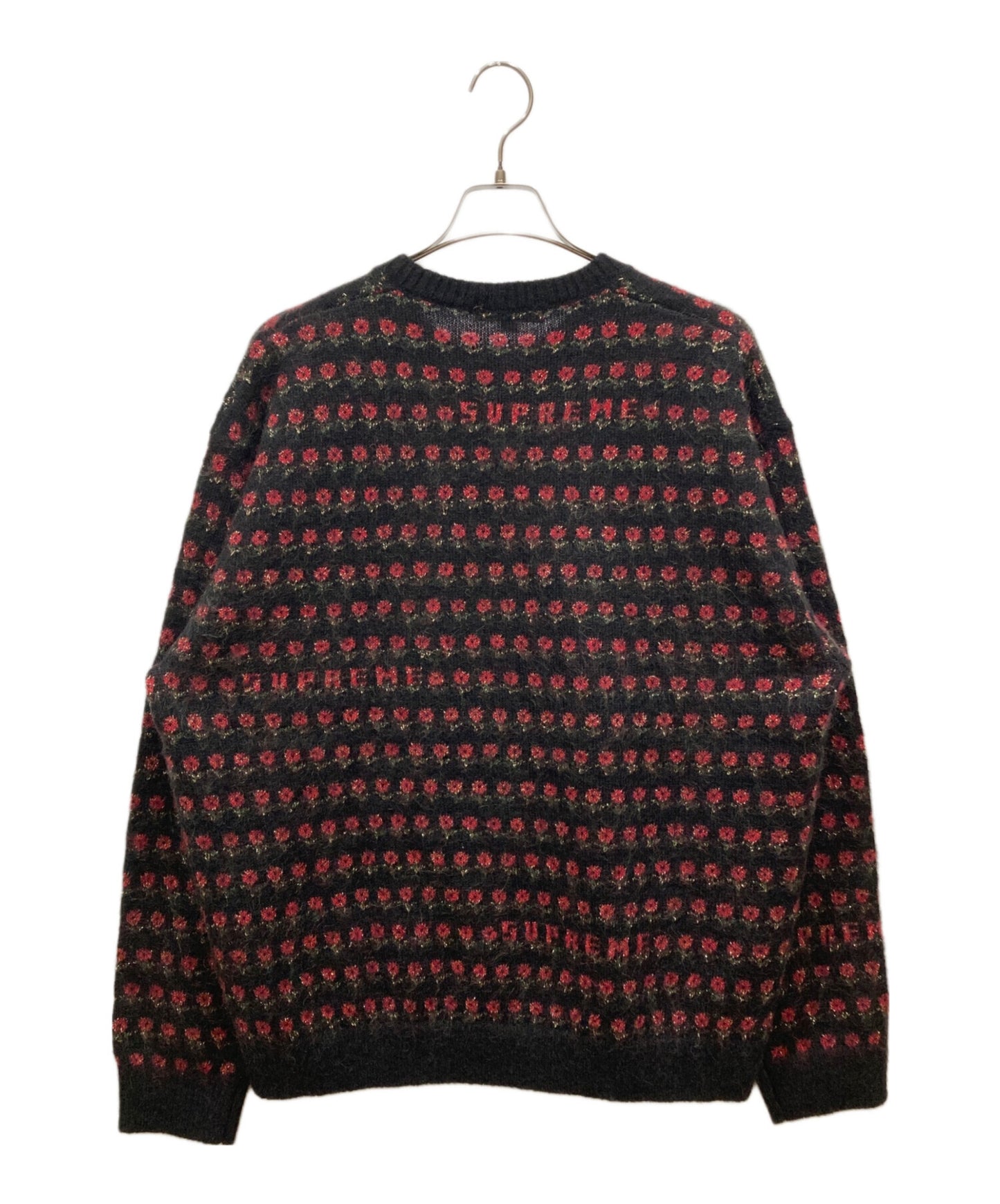 [Pre-owned] SUPREME Supreme Flowers Metallic Sweater
