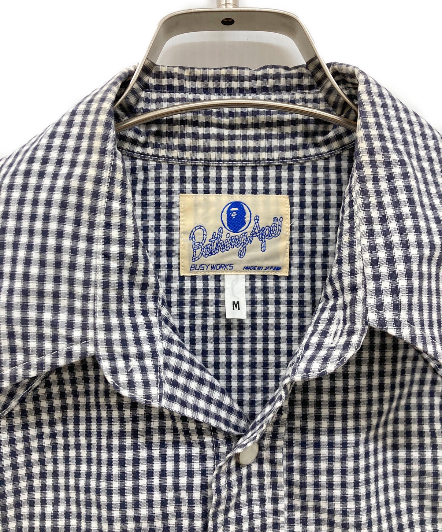 [Pre-owned] A BATHING APE Western S/S Check Shirt/Gingham Check Shirt