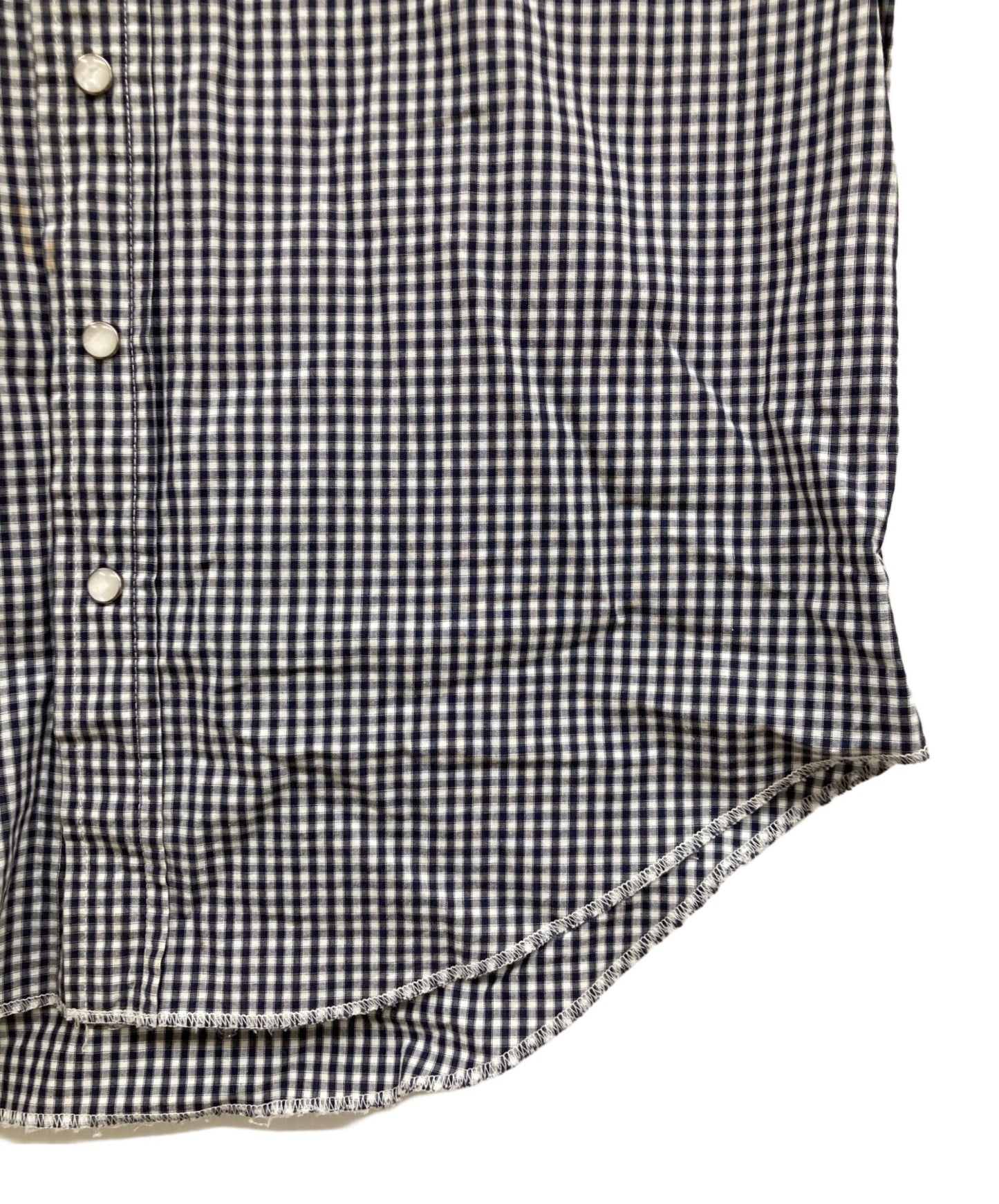 [Pre-owned] A BATHING APE Western S/S Check Shirt/Gingham Check Shirt
