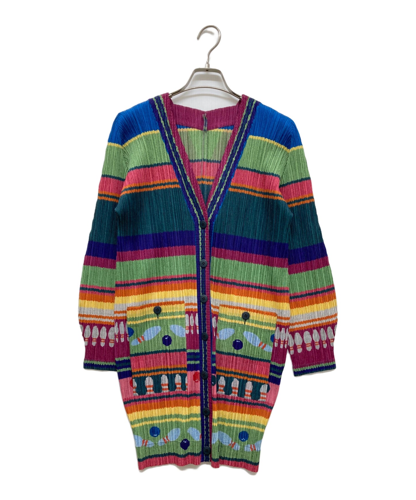 [Pre-owned] PLEATS PLEASE pleated cardigan PP73-J0653