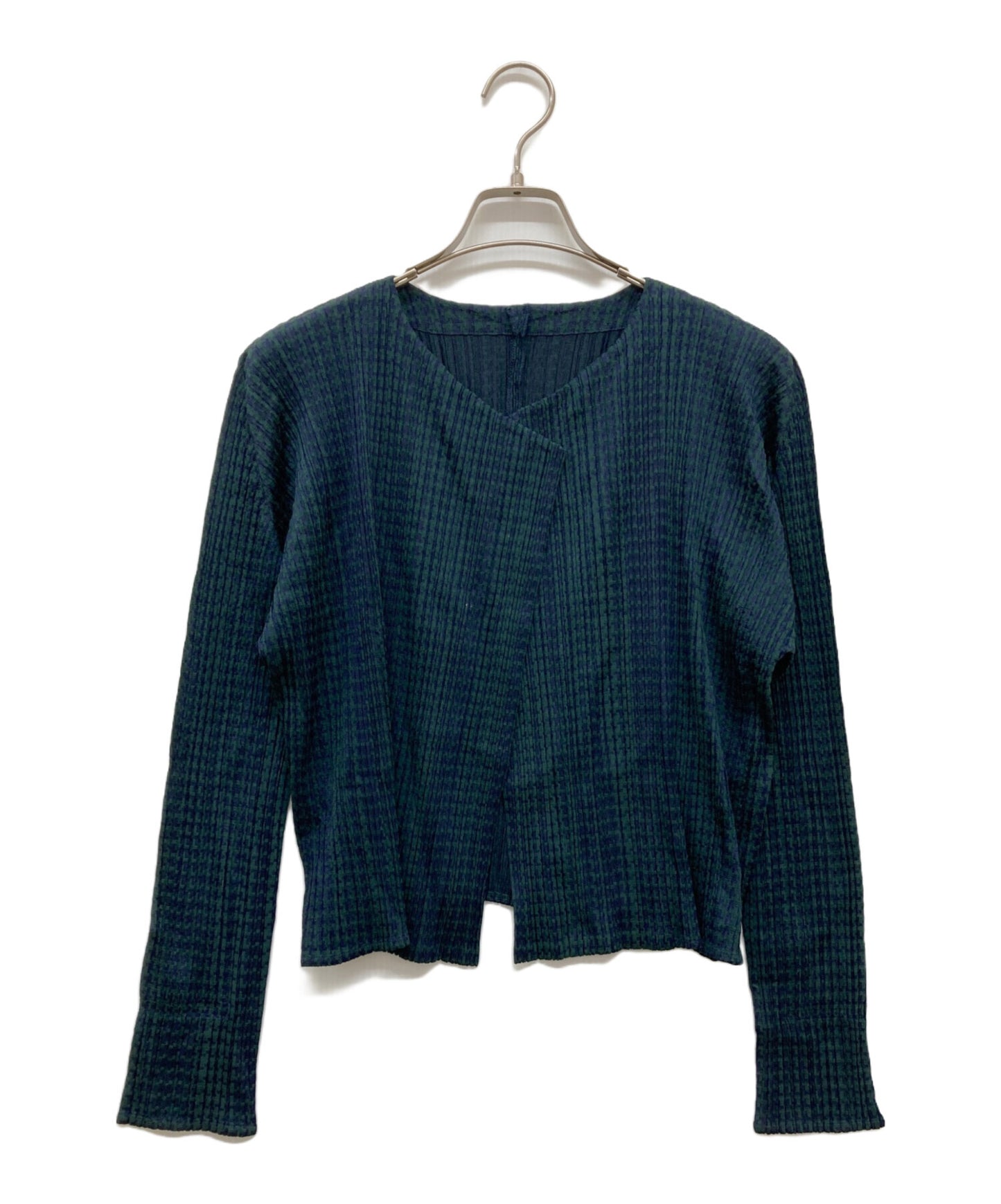 [Pre-owned] PLEATS PLEASE Pleated Cardigan / Staggered Pattern PP23-J0704