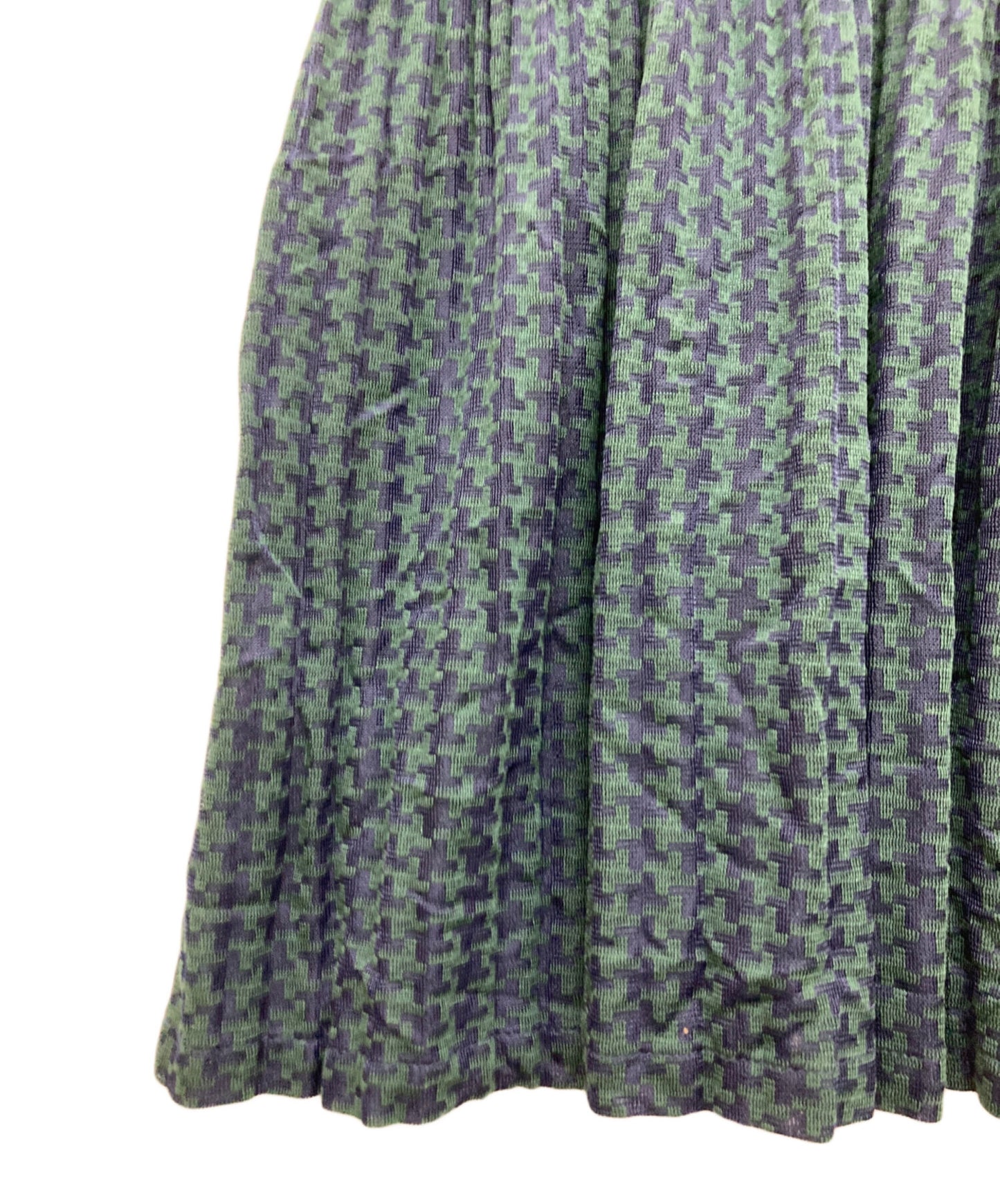 [Pre-owned] PLEATS PLEASE High Neck Pleated Dress w/Staggered Pattern PP23-JT705