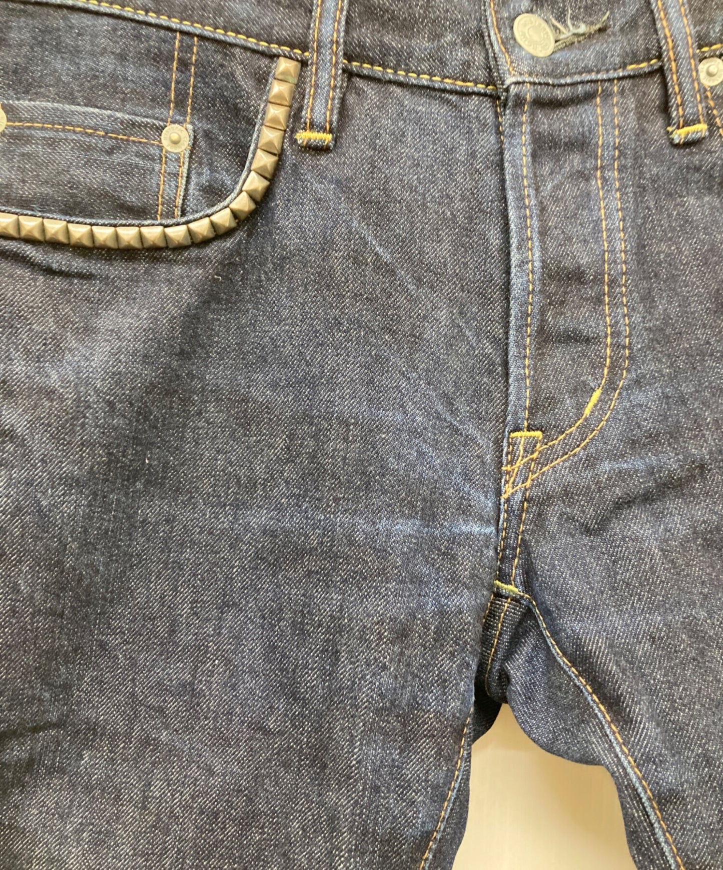 [Pre-owned] Hysteric Glamour Straight studded denim pants 0201AP10