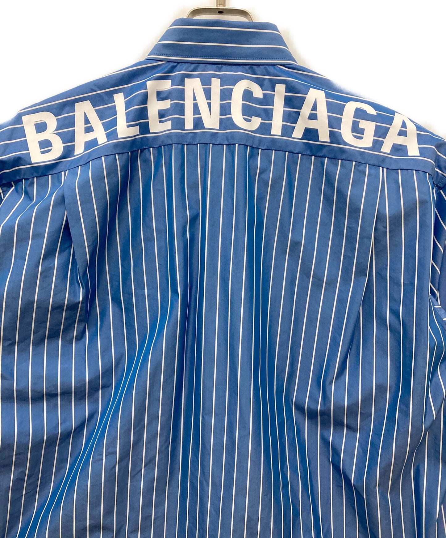 [Pre-owned] BALENCIAGA Back Logo Stripe Shirt 556878