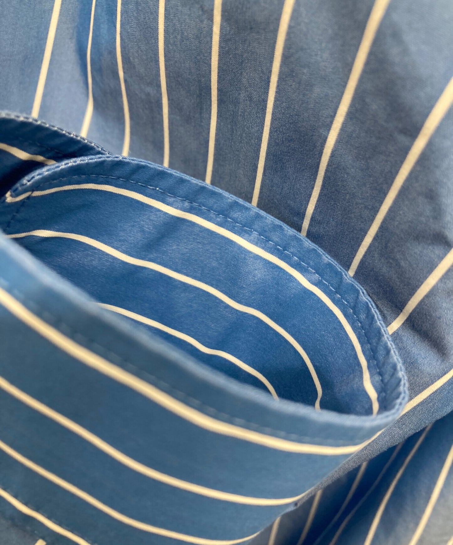 [Pre-owned] BALENCIAGA Back Logo Stripe Shirt 556878